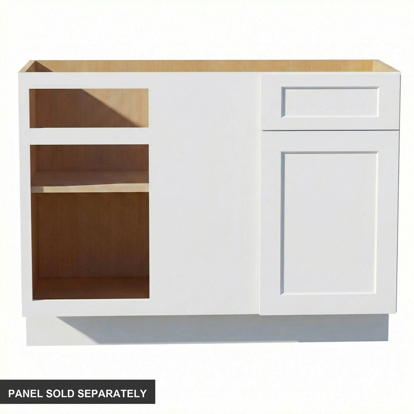Shaker Corner Base Cabinet 45" (BBC45-48) · Ardelle - White - Product