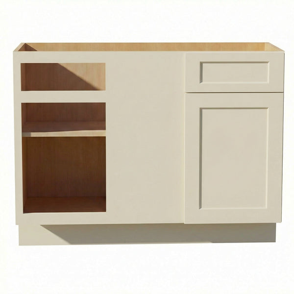Shaker Corner Base Cabinet 45" (BBC45-48) · Tallis - Swan White - Hero