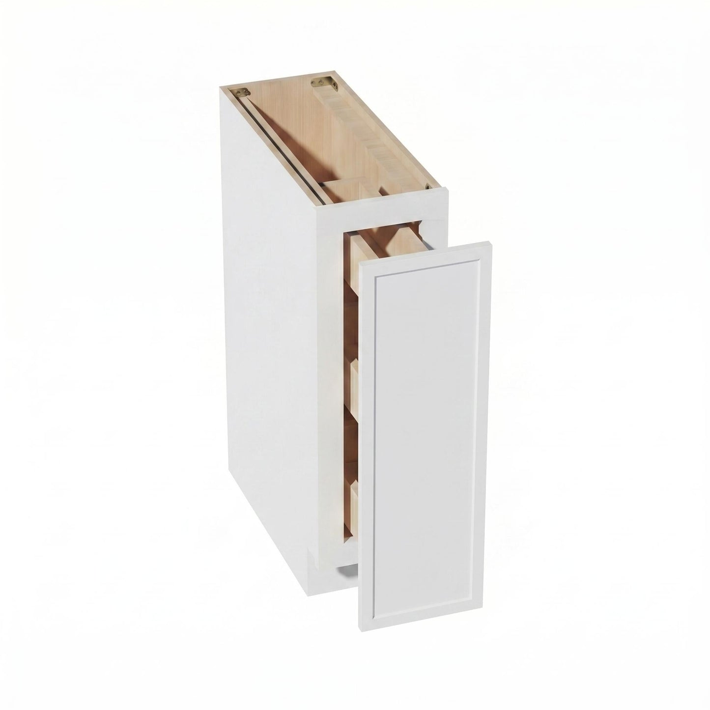 Slim Shaker Pull-Out Cabinet 9" (BF09-PO) · Slim - Frost - Interior