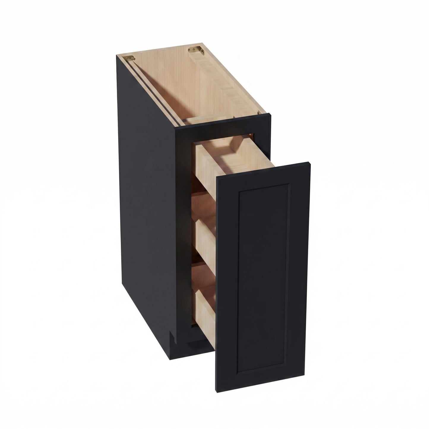 Shaker Pull-Out Cabinet 12" (BF12-PO) · Ardelle - Ebony - Interior