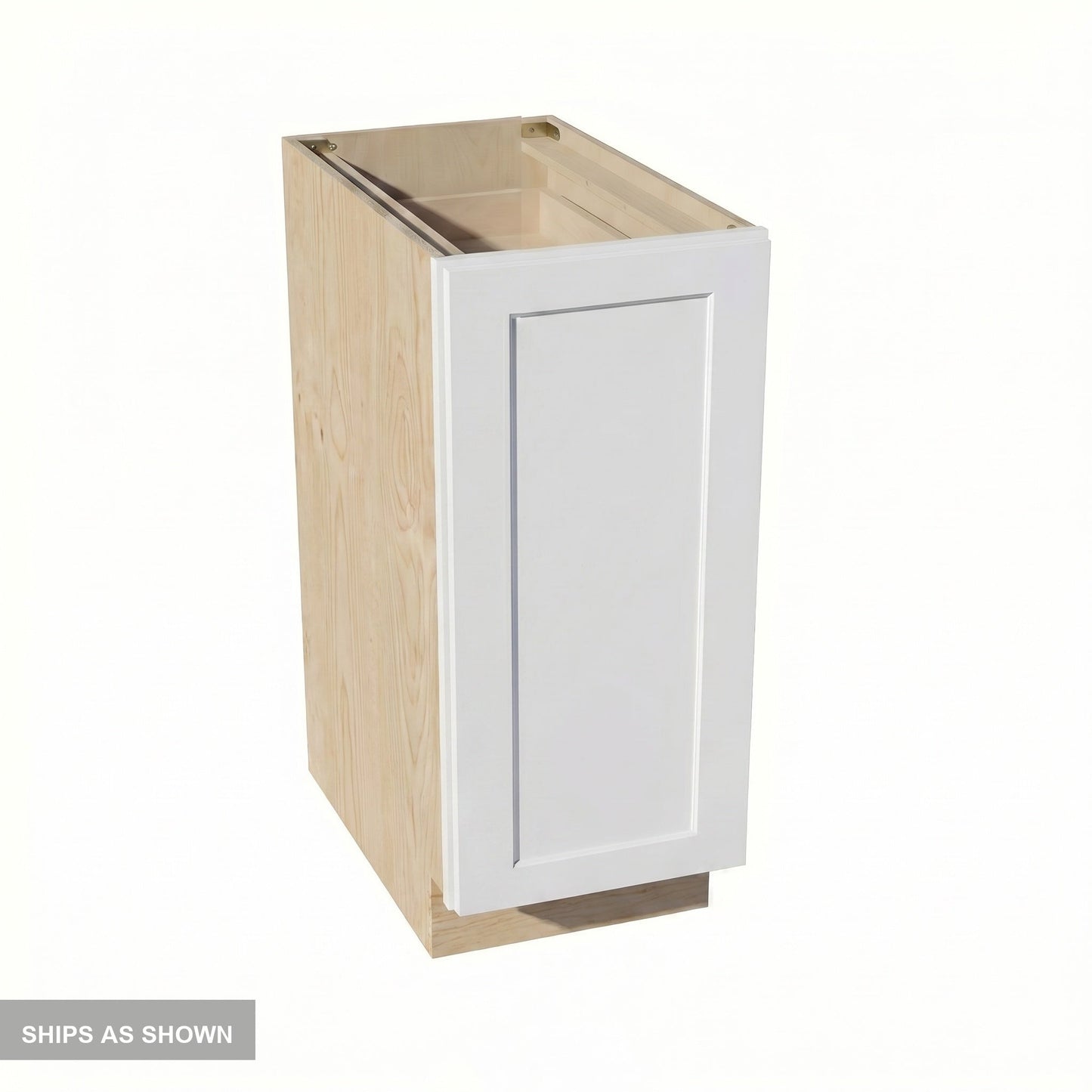 Shaker Base Cabinet 12" (BF1224) · Ardelle - White - Flat Pack