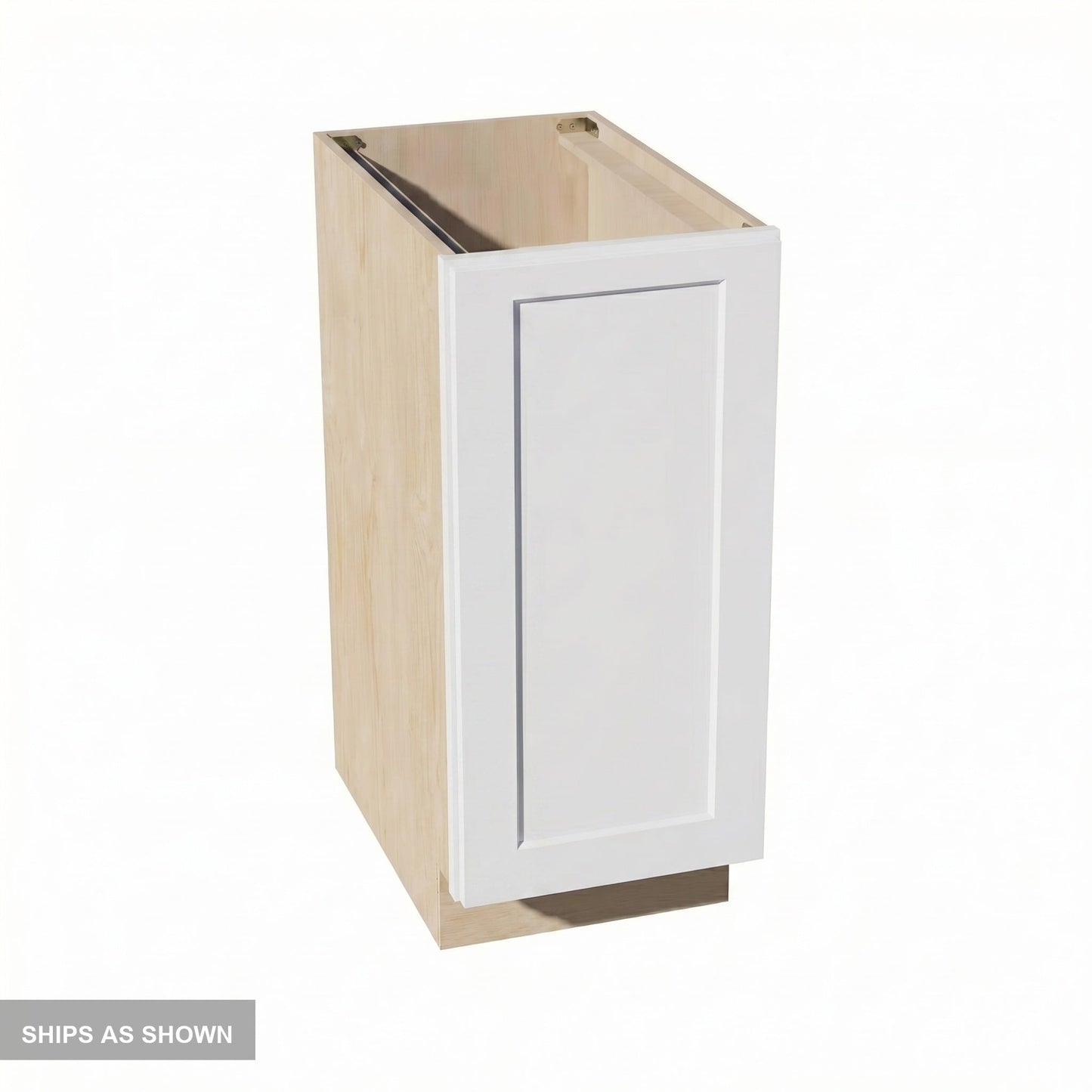 Shaker Base Cabinet 15" (BF1524) · Ardelle - White - Flat Pack