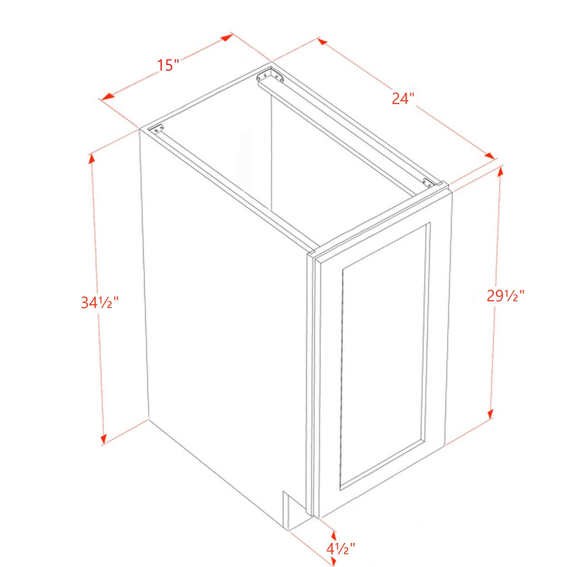 Shaker Base Cabinet 15" (BF1524) · Ardelle