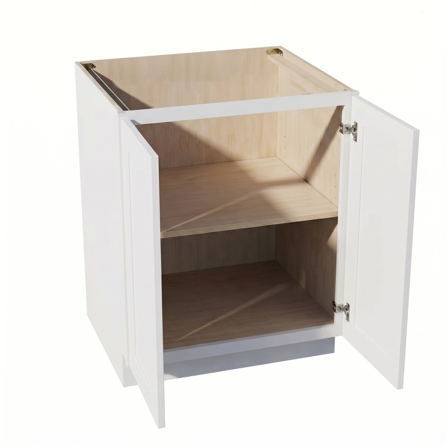 Shaker Base Cabinet 27" (BF2724) · Ardelle - White - Interior