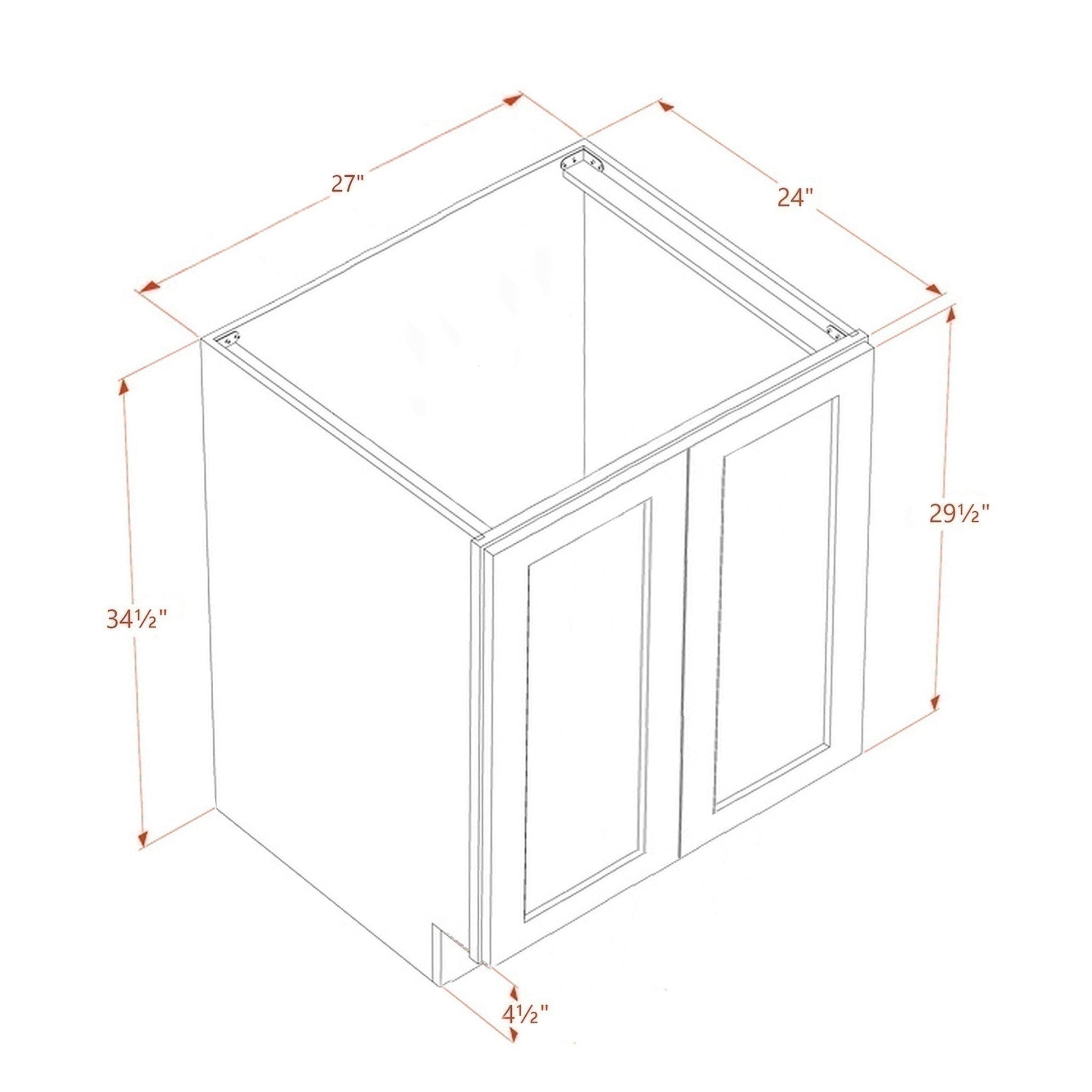 Shaker Base Cabinet 27" (BF2724) · Tallis
