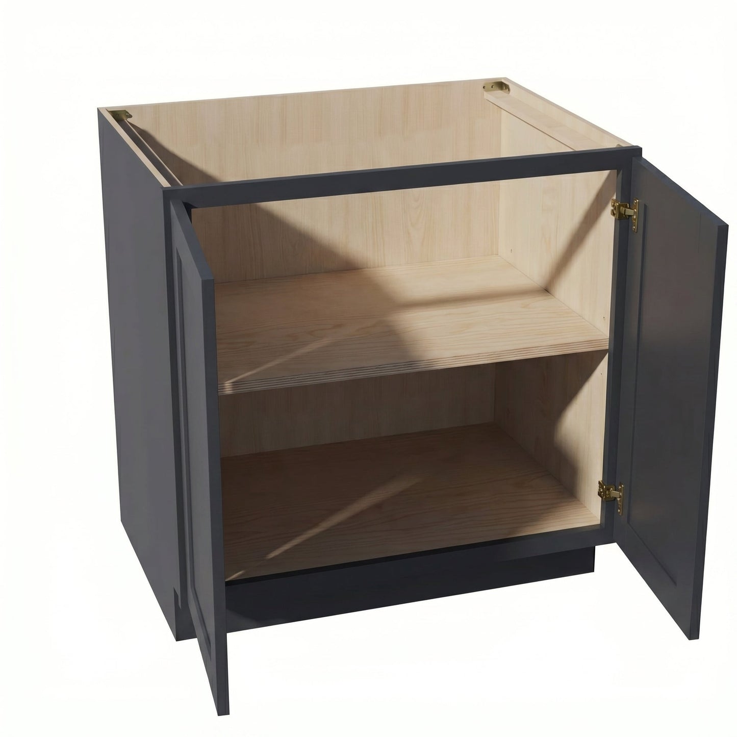 Shaker Base Cabinet 33" (BF3324) · Ardelle - Ebony - Interior