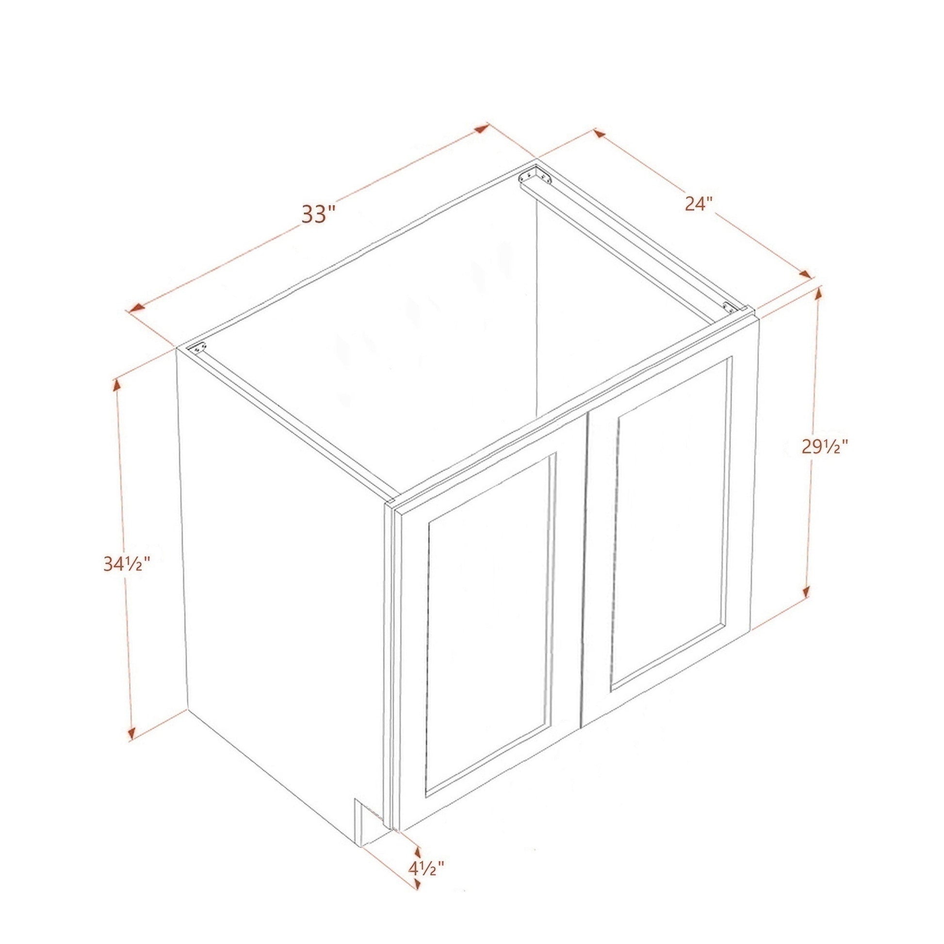 Shaker Base Cabinet 33" (BF3324) · Ardelle