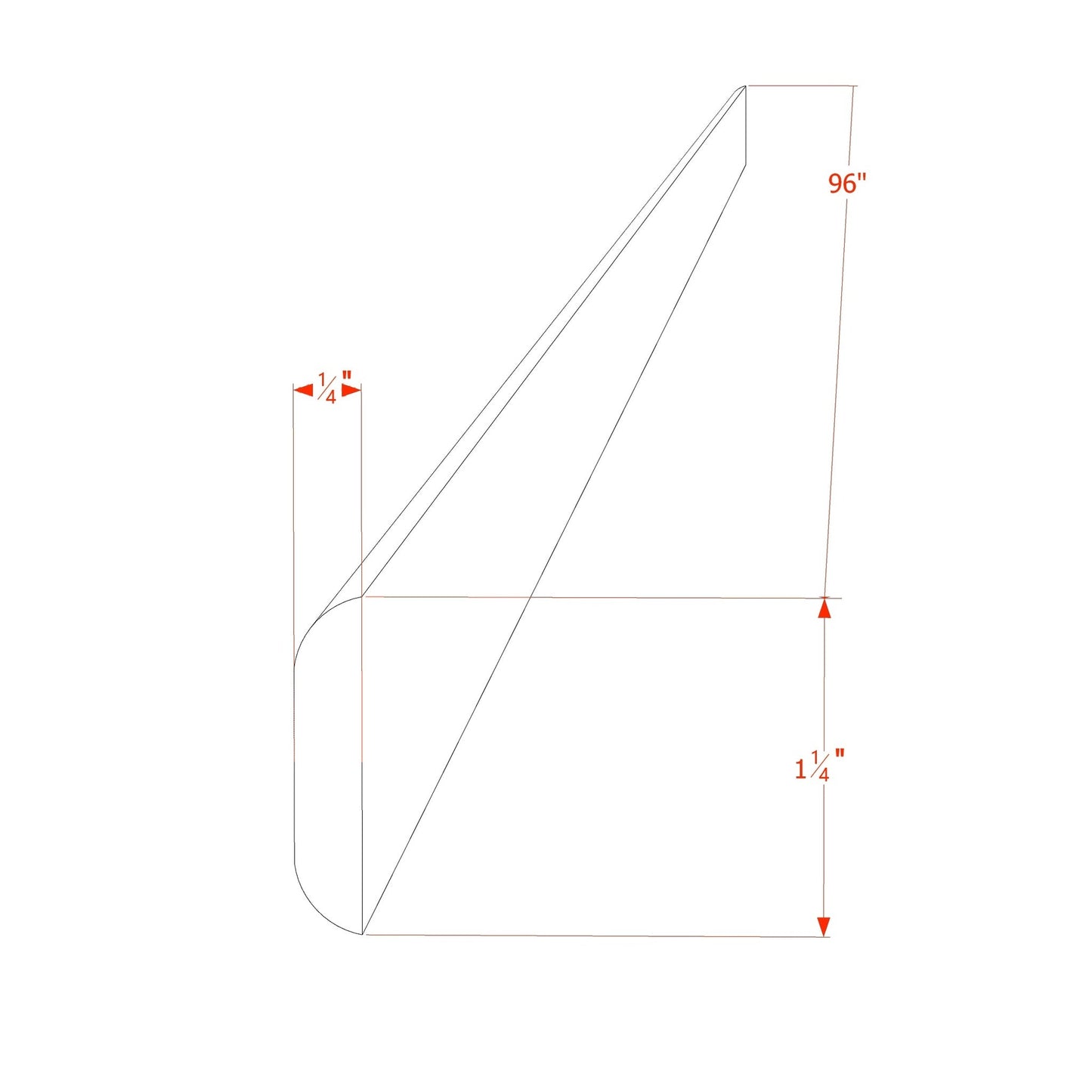 Batten Molding (BM1-1-4) · Tallis - Dimensions