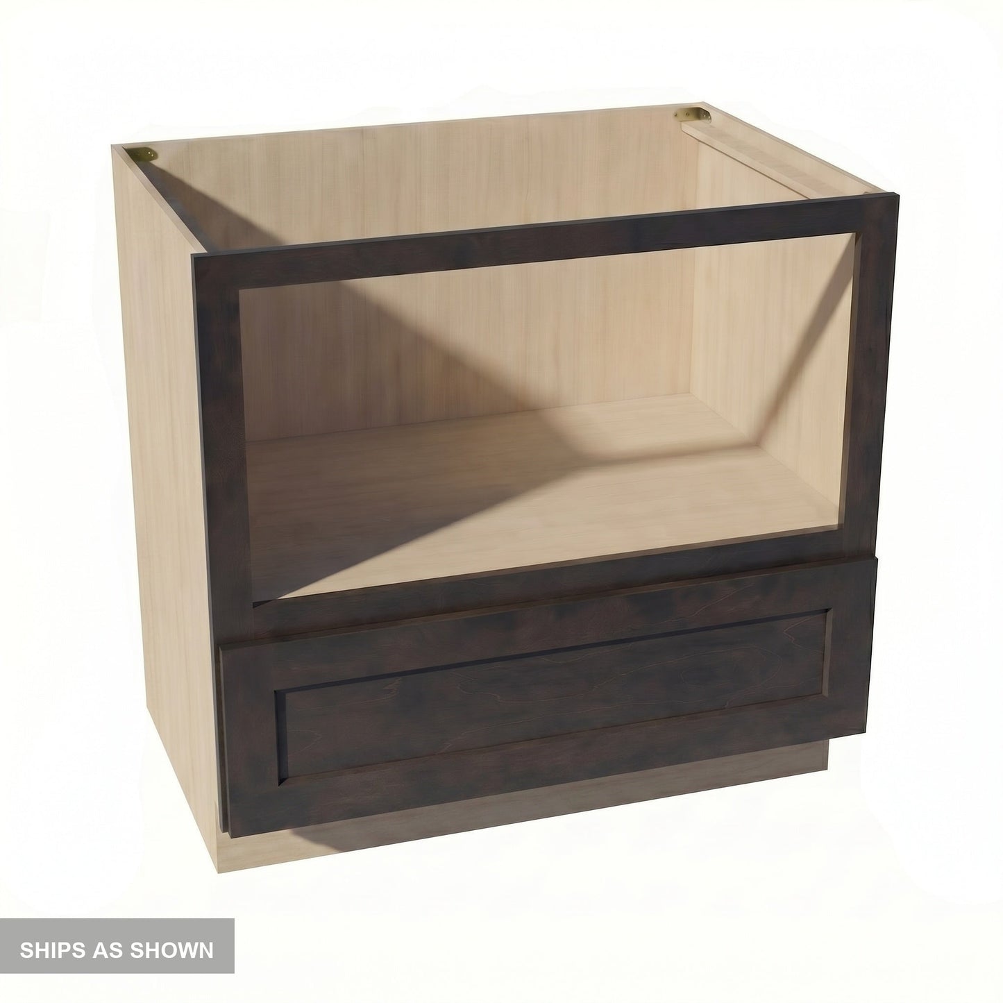 Shaker Microwave Base Cabinet 27" (BMC27) · Ardelle - Charcoal - Flat Pack