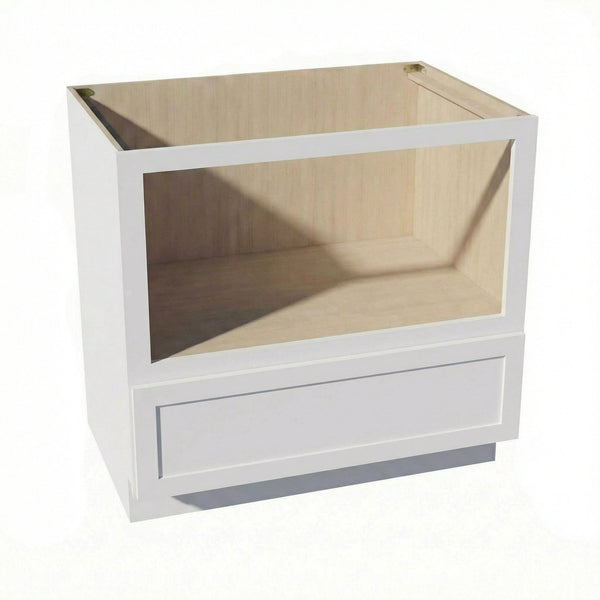 Slim Shaker Microwave Base Cabinet 27" (BMC27) · Slim - Frost - Hero