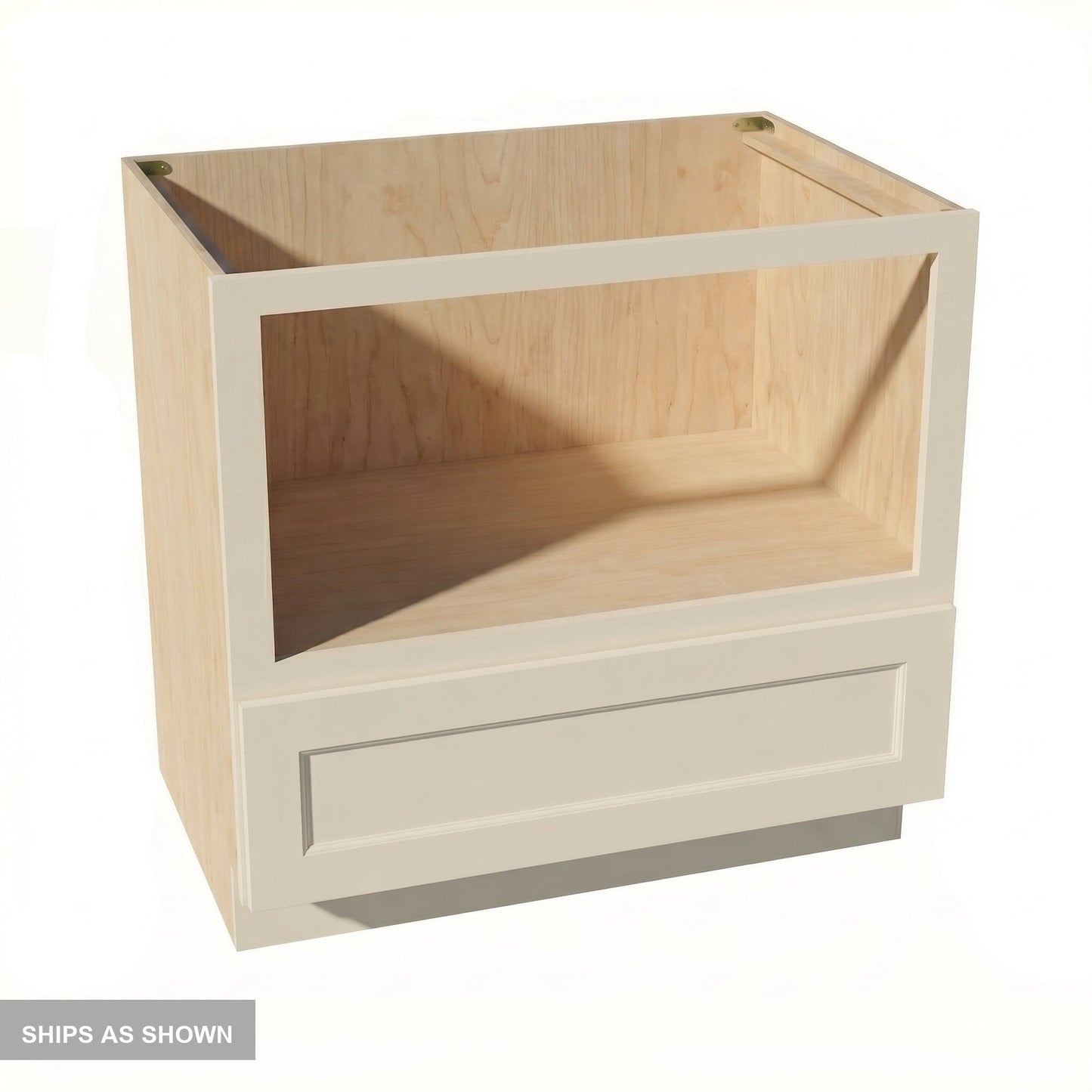 Shaker Microwave Base Cabinet 27" (BMC27) · Tallis - Swan White - Flat Pack