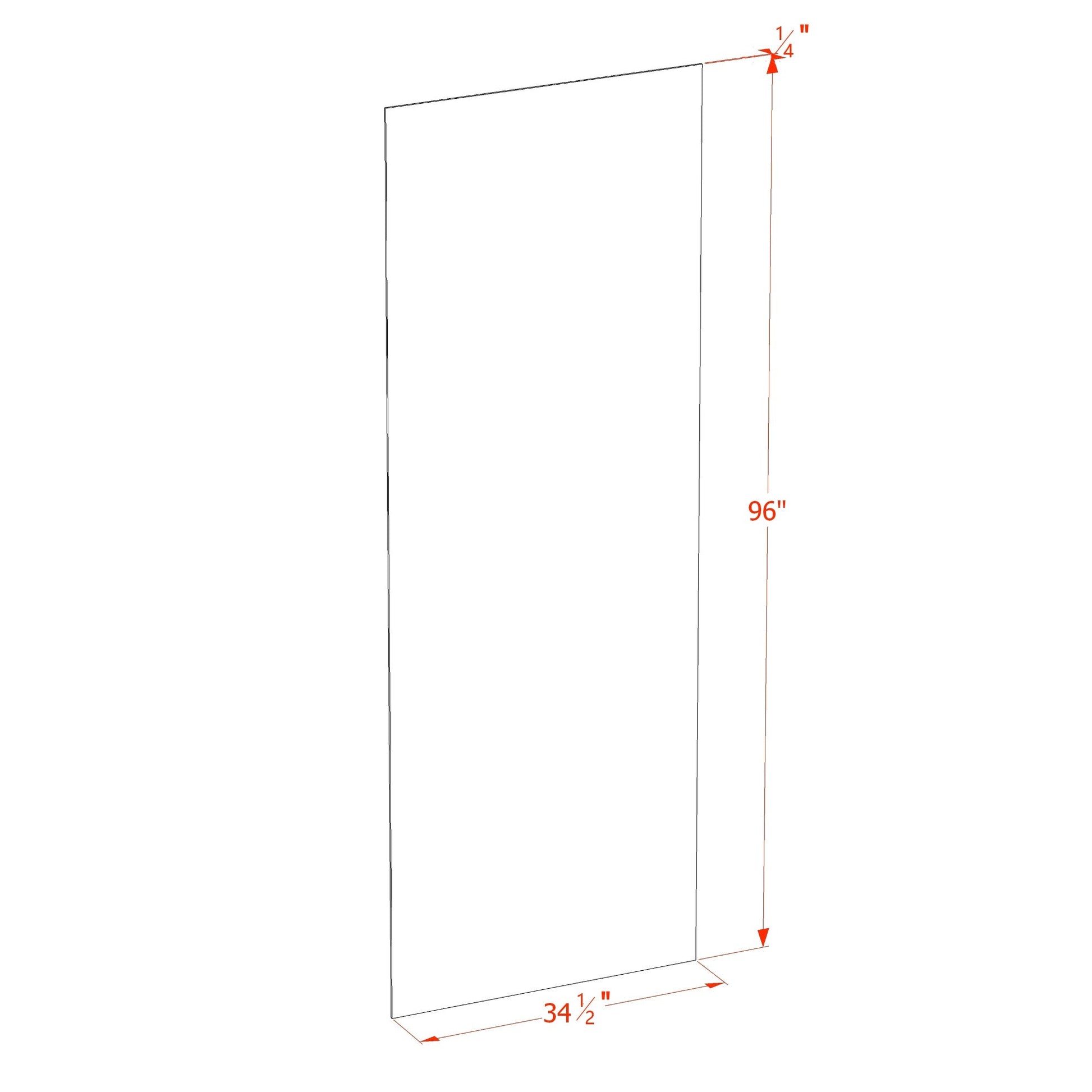 End Skin Panel (Plywood) (BP3496-1-4) · Slim