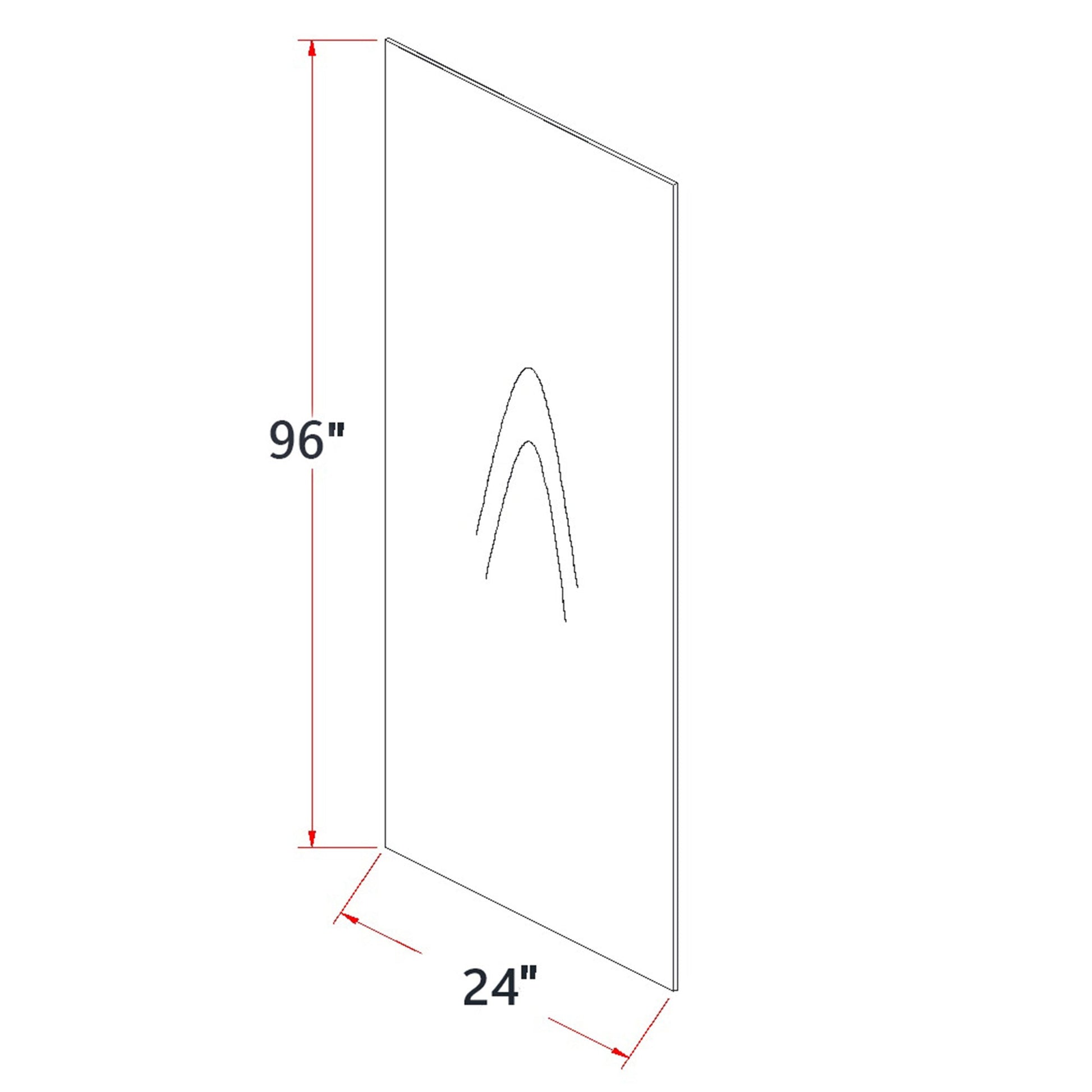 Tall Pantry End Skin Panel (Plywood) (BSP2496) · Tallis