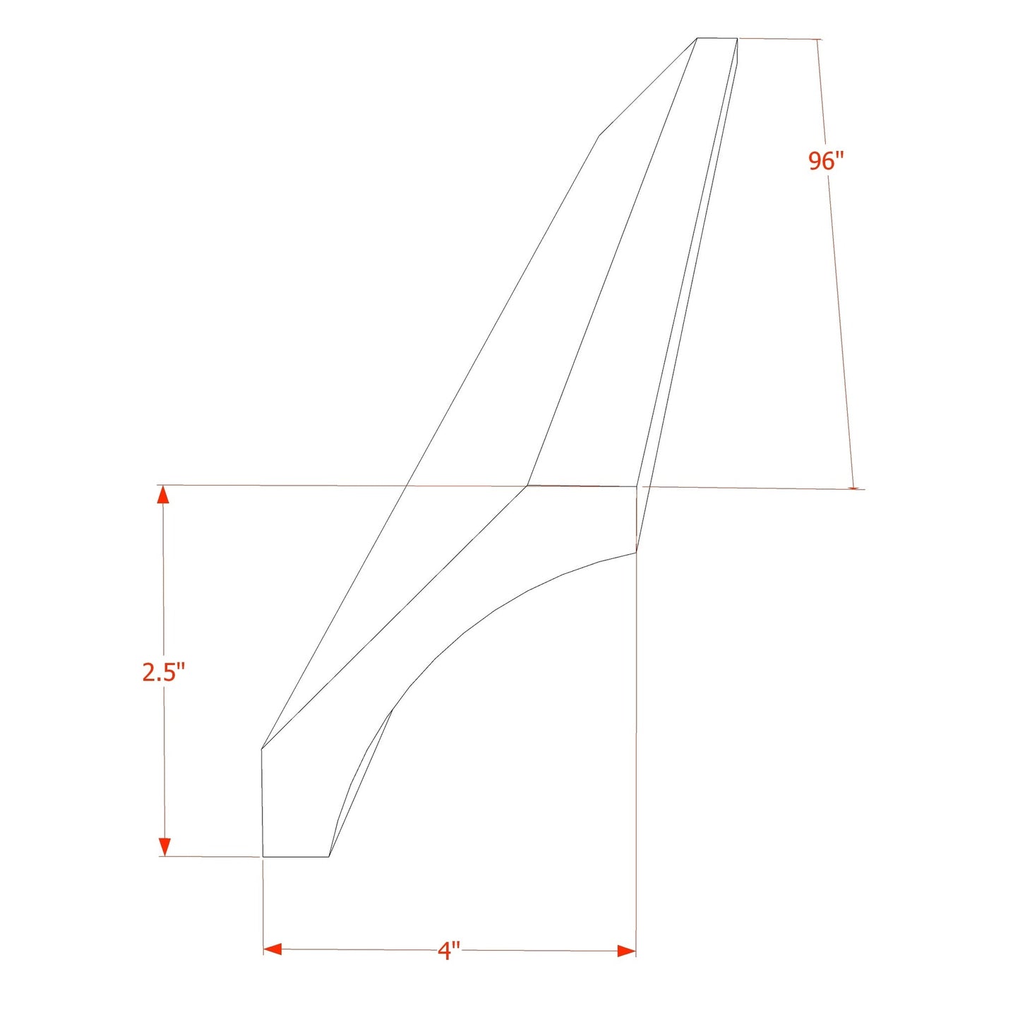 Quik Cabinets CM4 Ardelle Timber - Dimensions