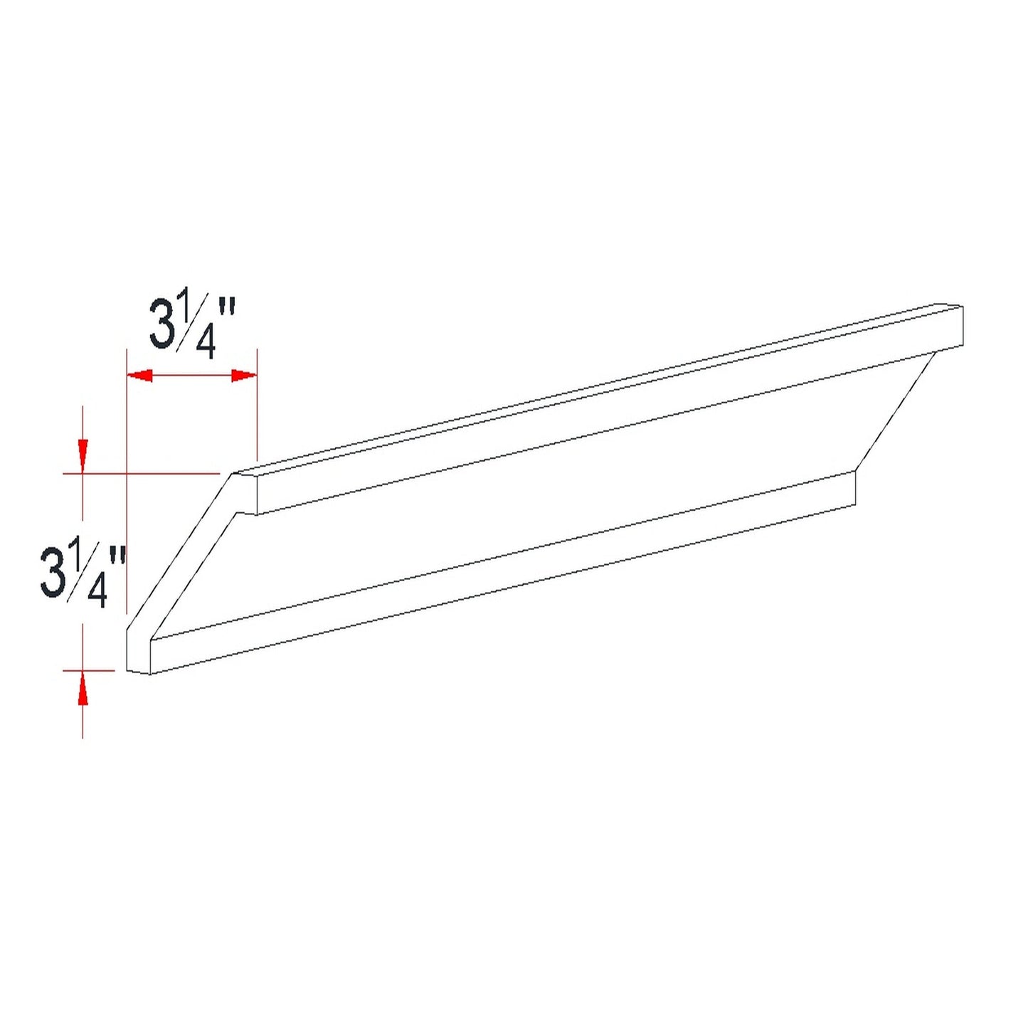 Crown Molding (CM9) · Slim - Dimensions