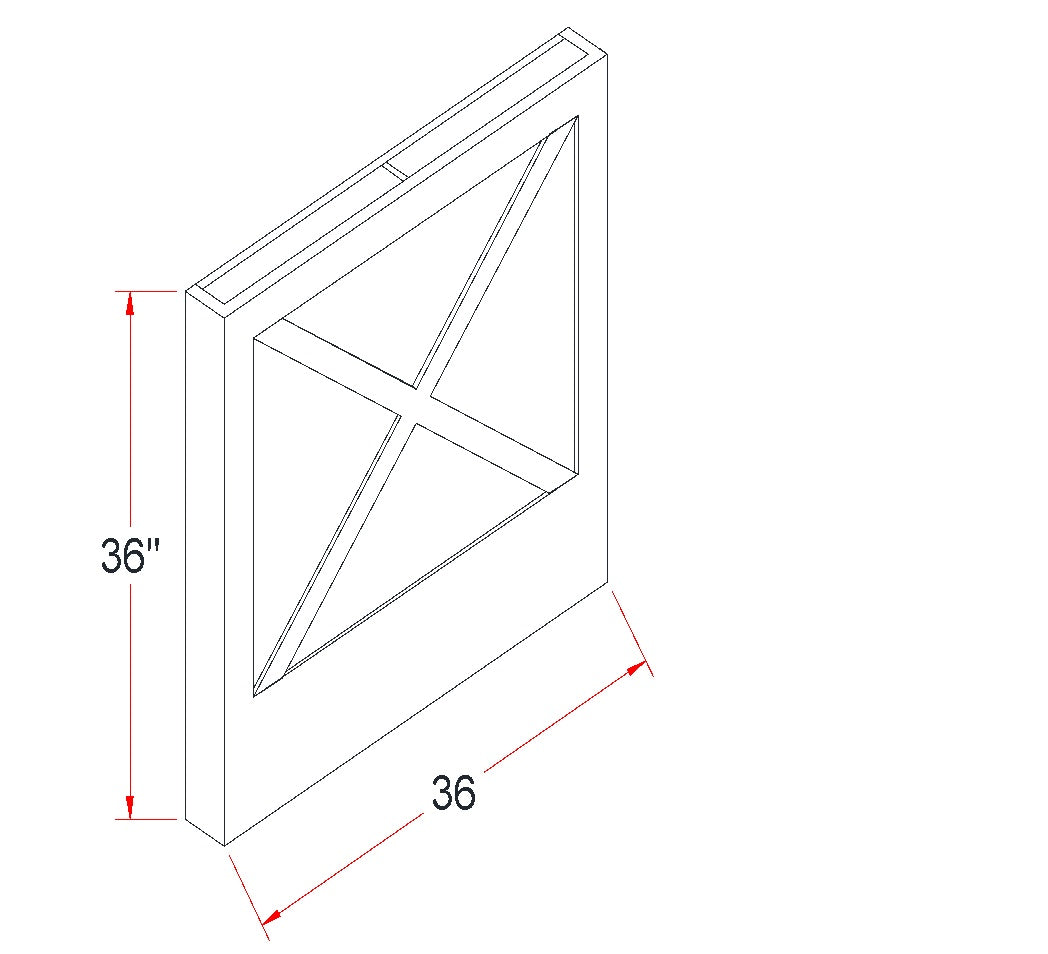 Cross Style End Panel (CSEP3636) · Ardelle