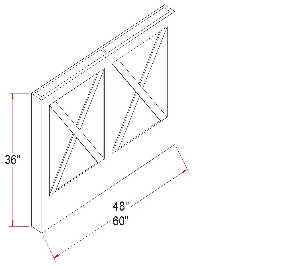 Quik Cabinets CSEP4836 Tallis Swan White - Dimensions