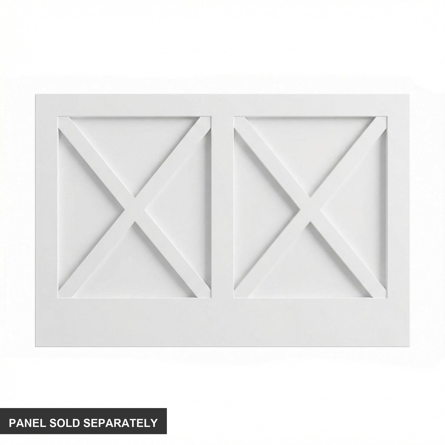 Cross Style End Panel (CSEP6036) · Ardelle - White - Product