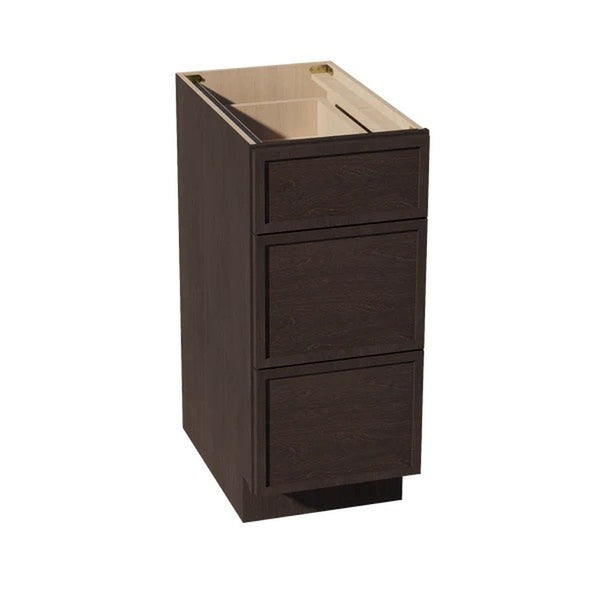 Slim Shaker Drawer Base Cabinet 15" (DB15) · Slim - Mocha - Hero