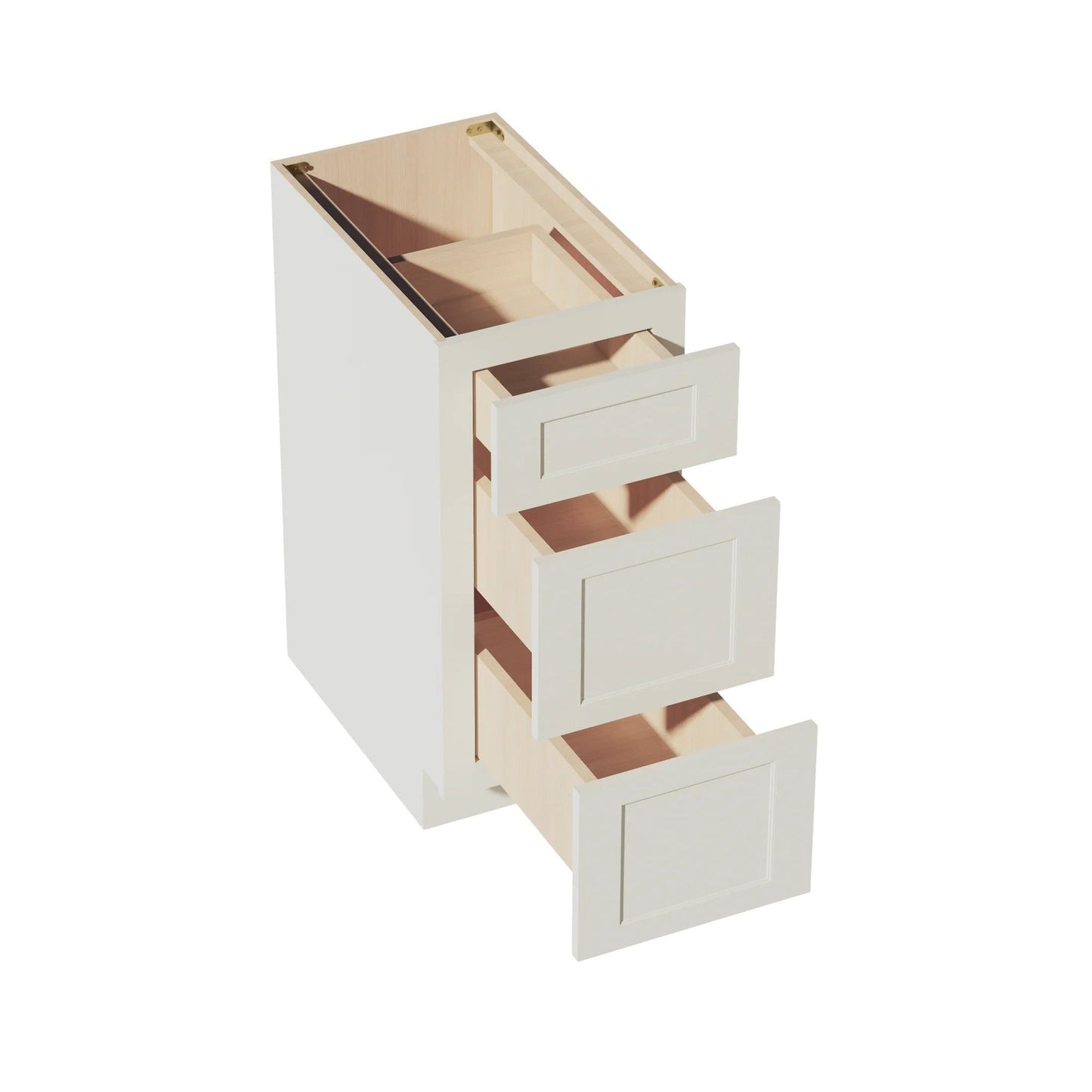 Shaker Drawer Base Cabinet 15" (DB15) · Tallis - Swan White - Interior