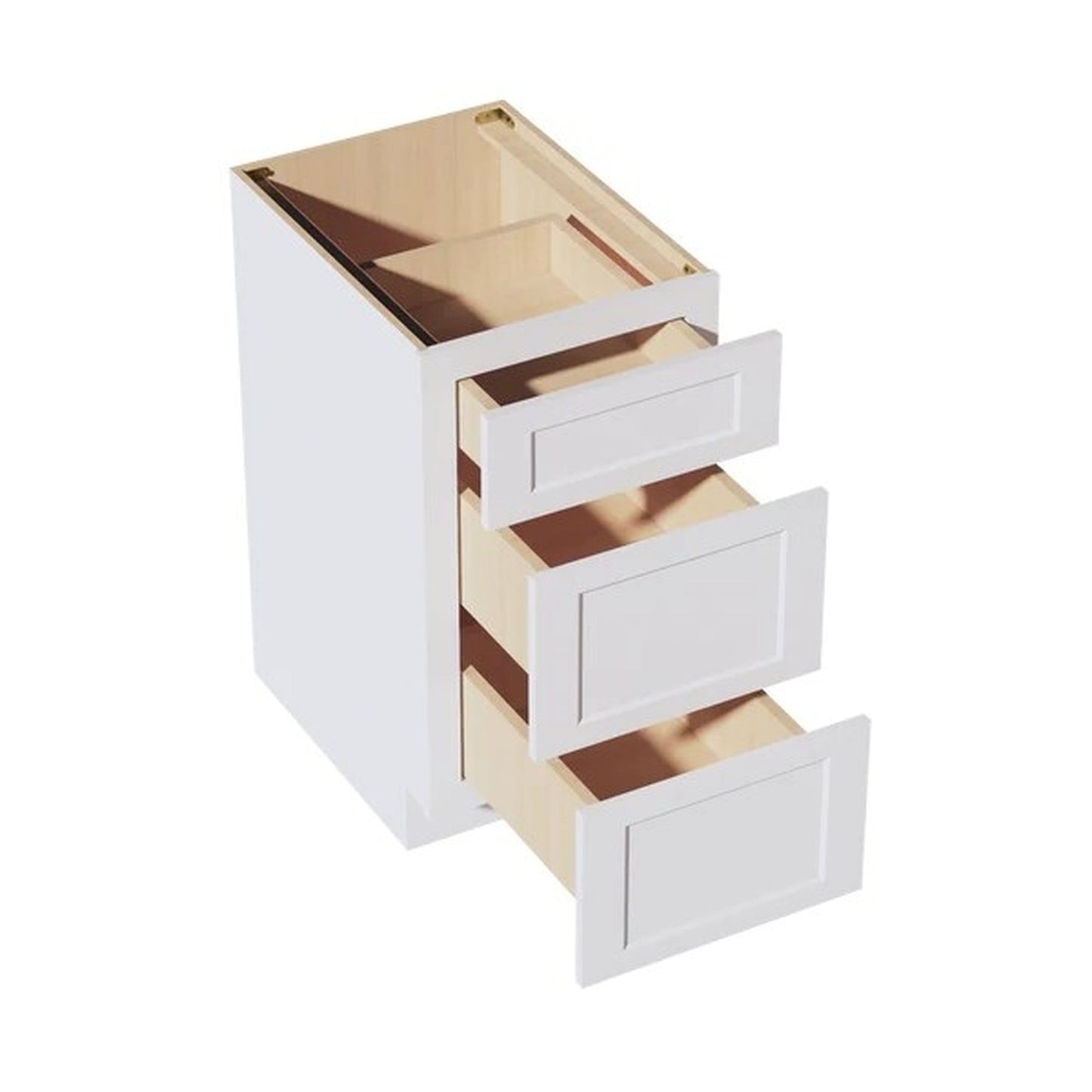 Shaker Drawer Base Cabinet 18" (DB18) · Ardelle - White - Interior