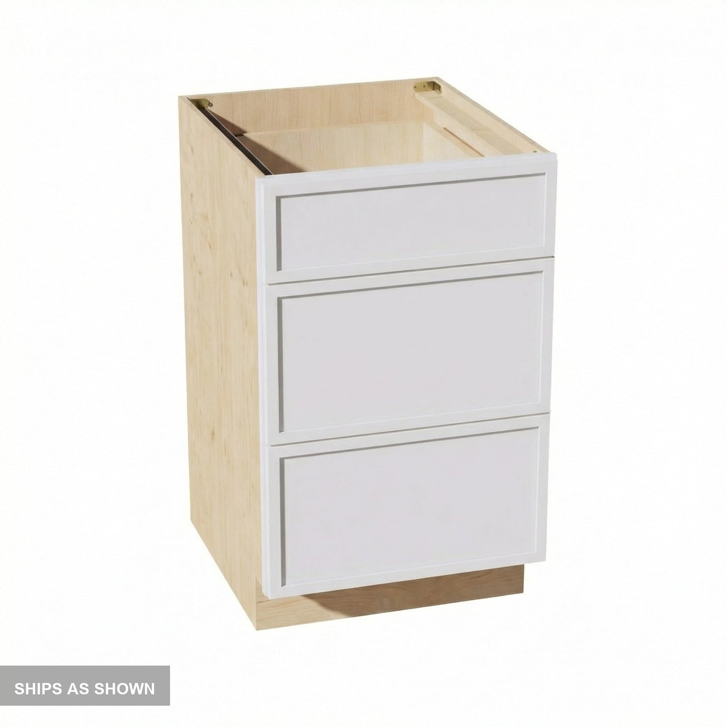 Slim Shaker Drawer Base Cabinet 21" (DB21) · Slim - Frost - Flat Pack