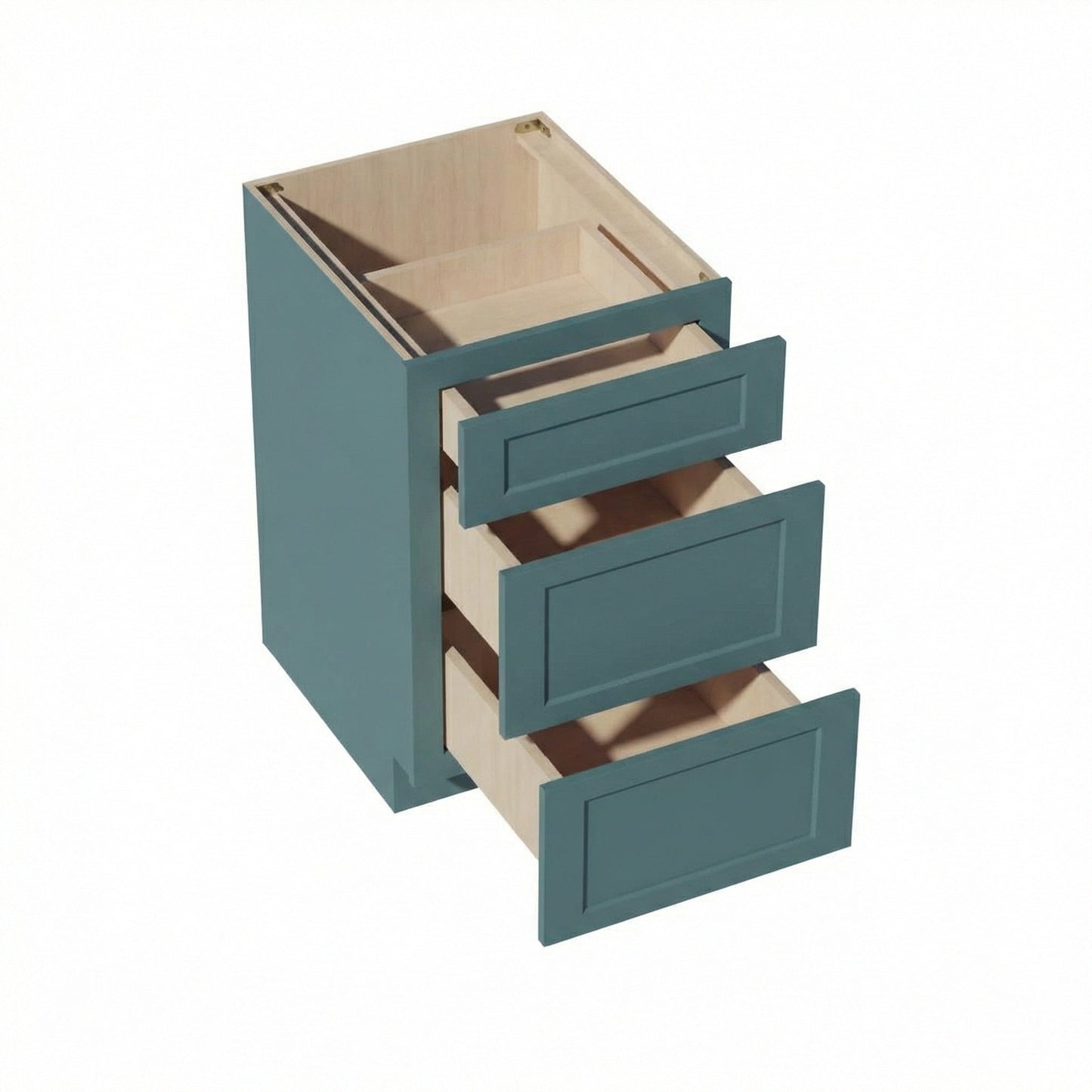 Shaker Drawer Base Cabinet 21" (DB21) · Tallis - Fairy Green - Interior