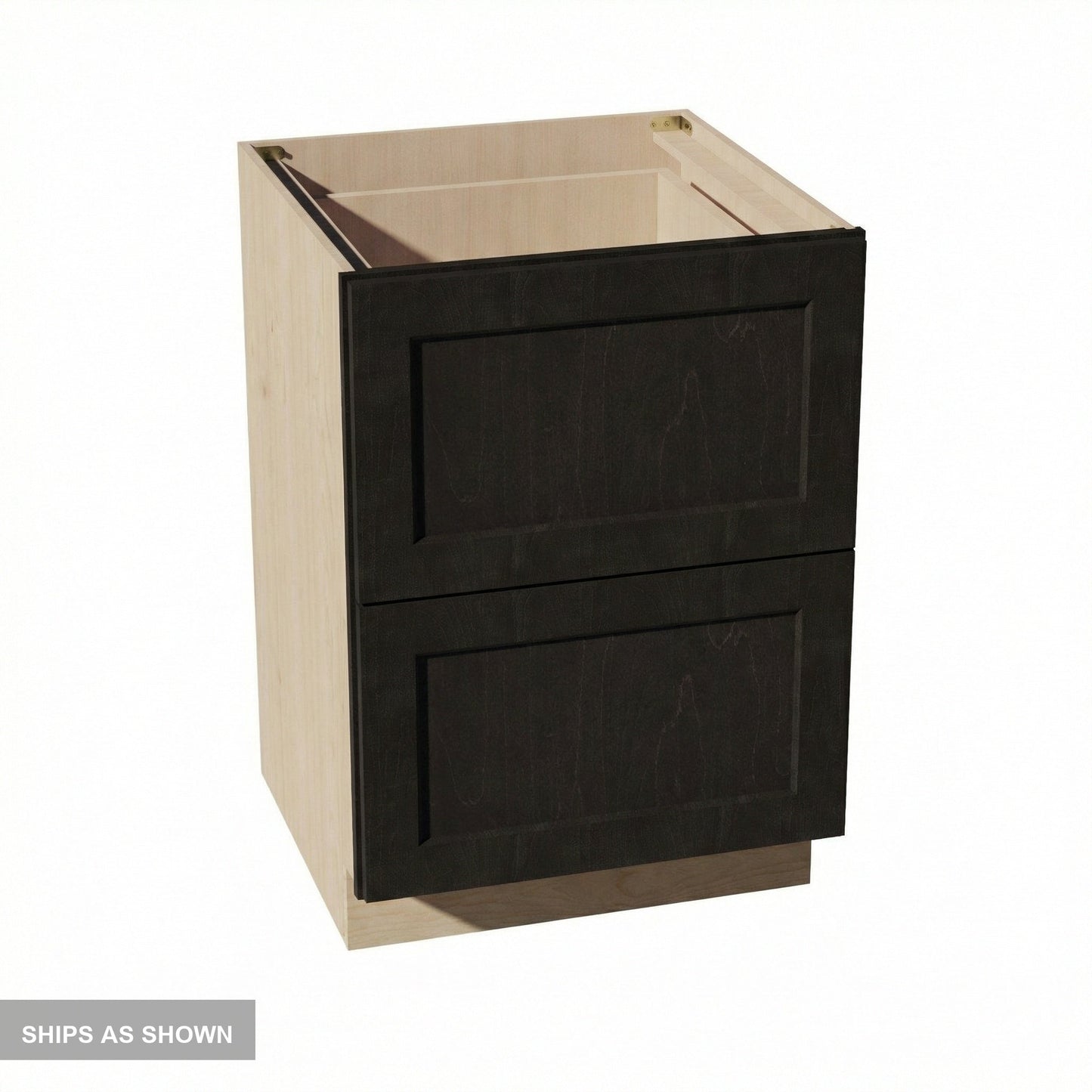 Shaker Drawer Base Cabinet 24" (DB24-2) · Ardelle - Charcoal - Flat Pack