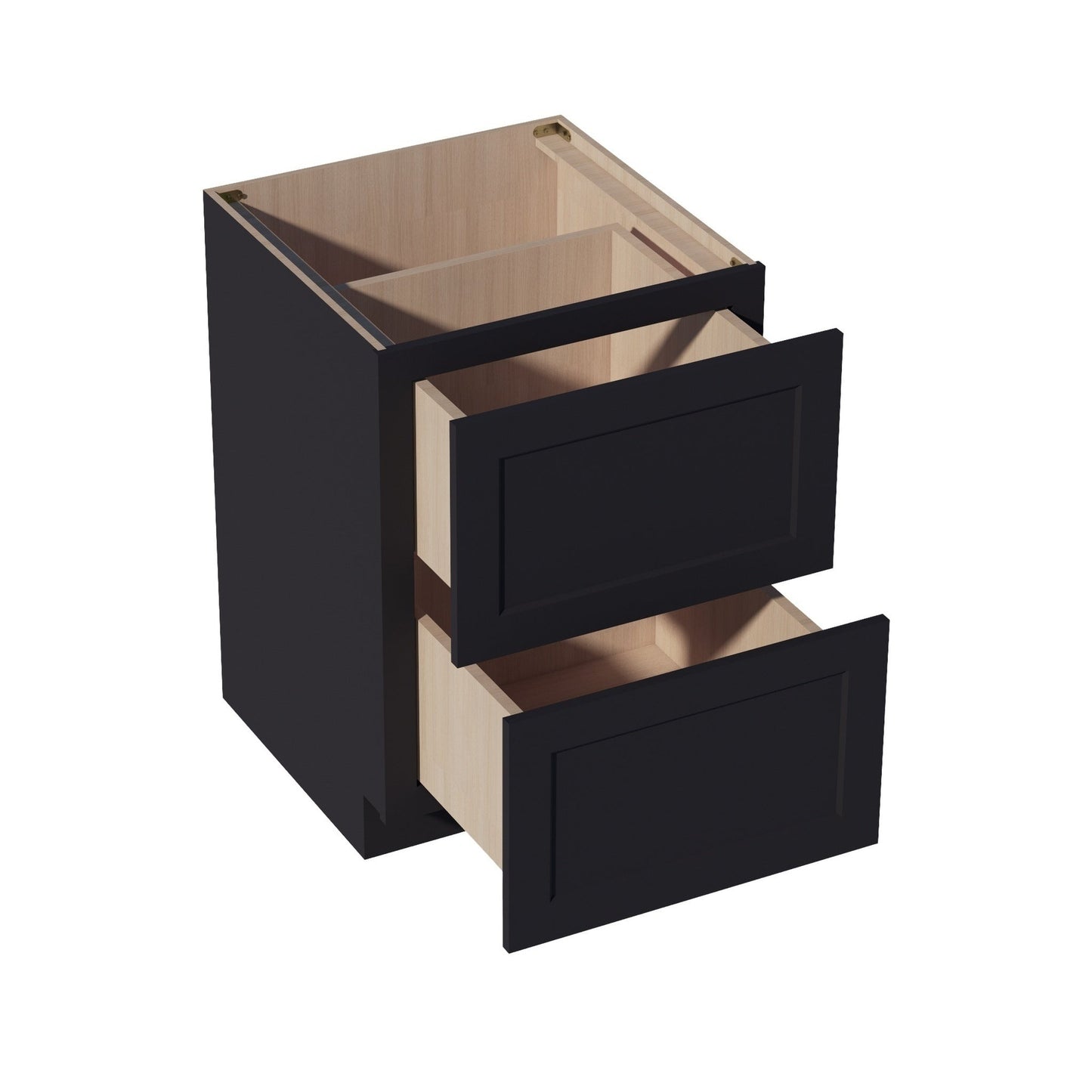 Shaker Drawer Base Cabinet 24" (DB24-2) · Ardelle - Ebony - Interior
