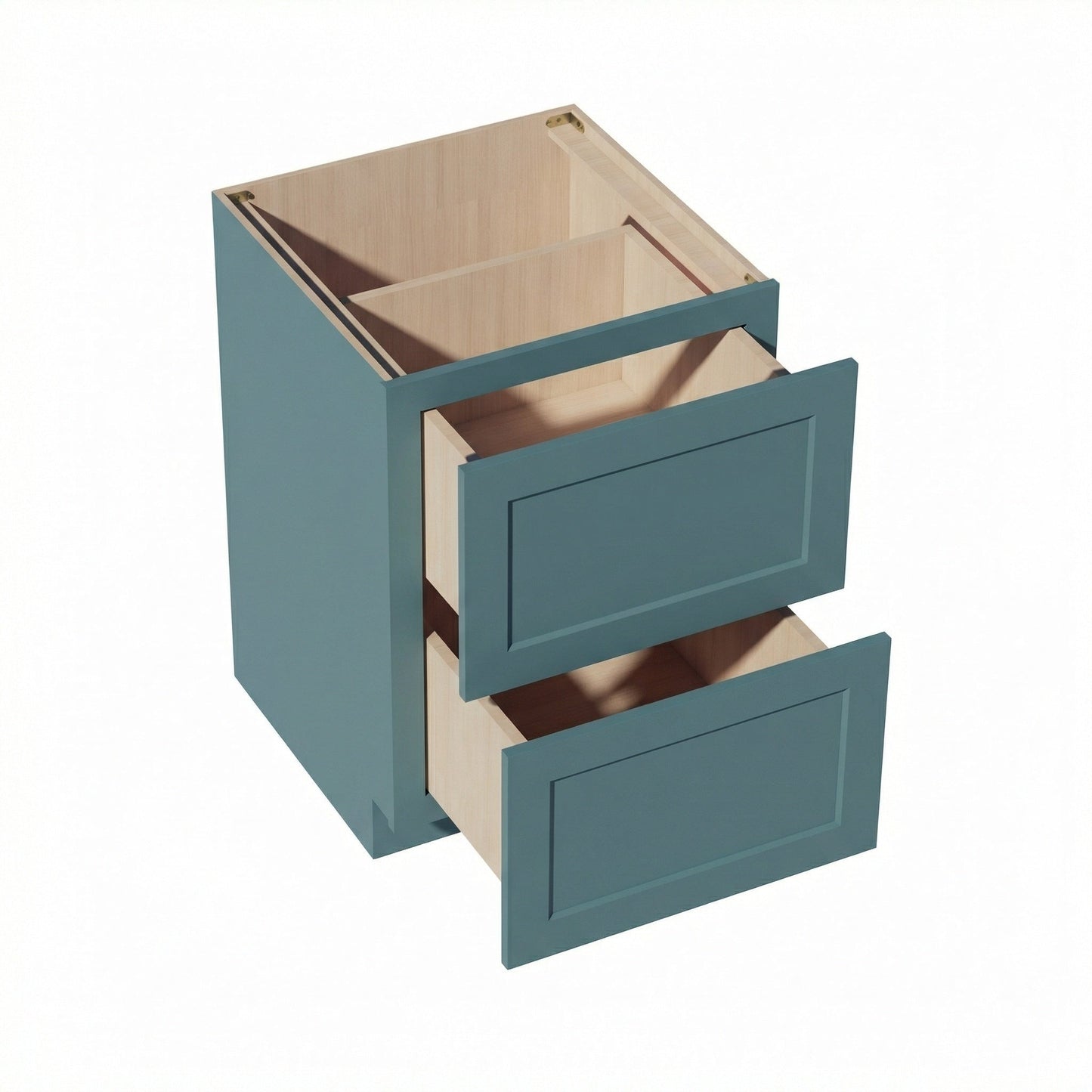 Shaker Drawer Base Cabinet 24" (DB24-2) · Tallis - Fairy Green - Interior