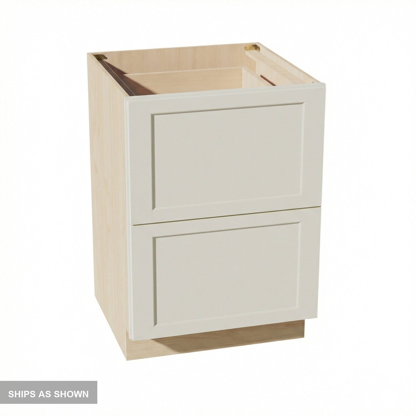 Shaker Drawer Base Cabinet 24" (DB24-2) · Tallis - Swan White - Flat Pack