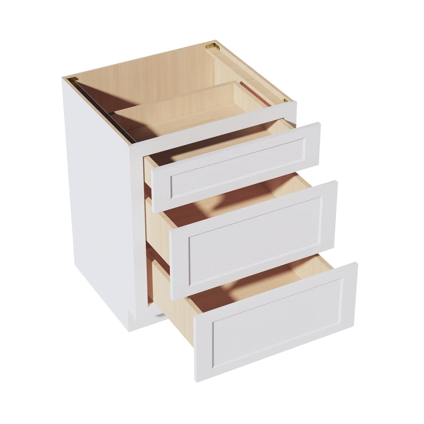 Shaker Drawer Base Cabinet 27" (DB27) · Ardelle - White - Interior