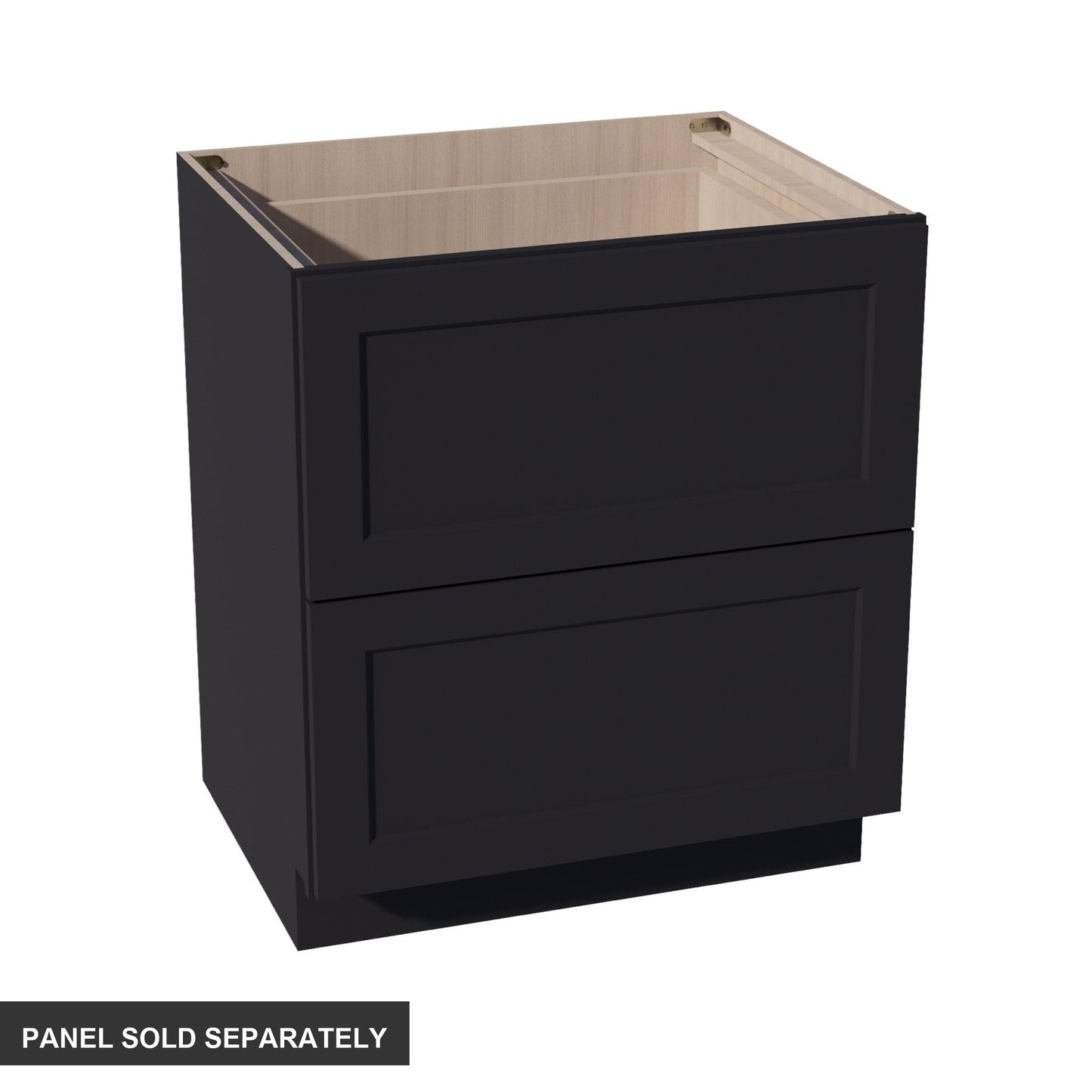 Shaker Drawer Base Cabinet 30" (DB30-2) · Ardelle - Ebony - Product