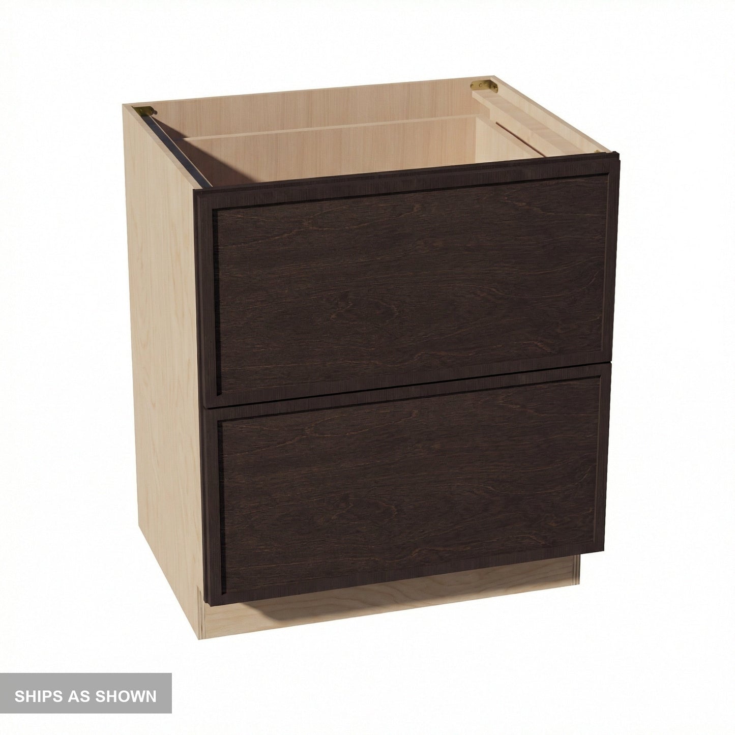 Quik Cabinets DB30-2 Slim Mocha - Flatpack