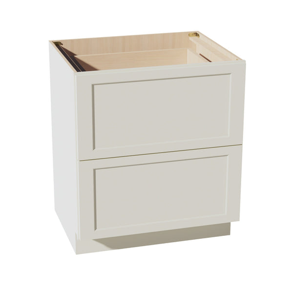 Shaker Drawer Base Cabinet 30" (DB30-2) · Tallis - Swan White - Hero