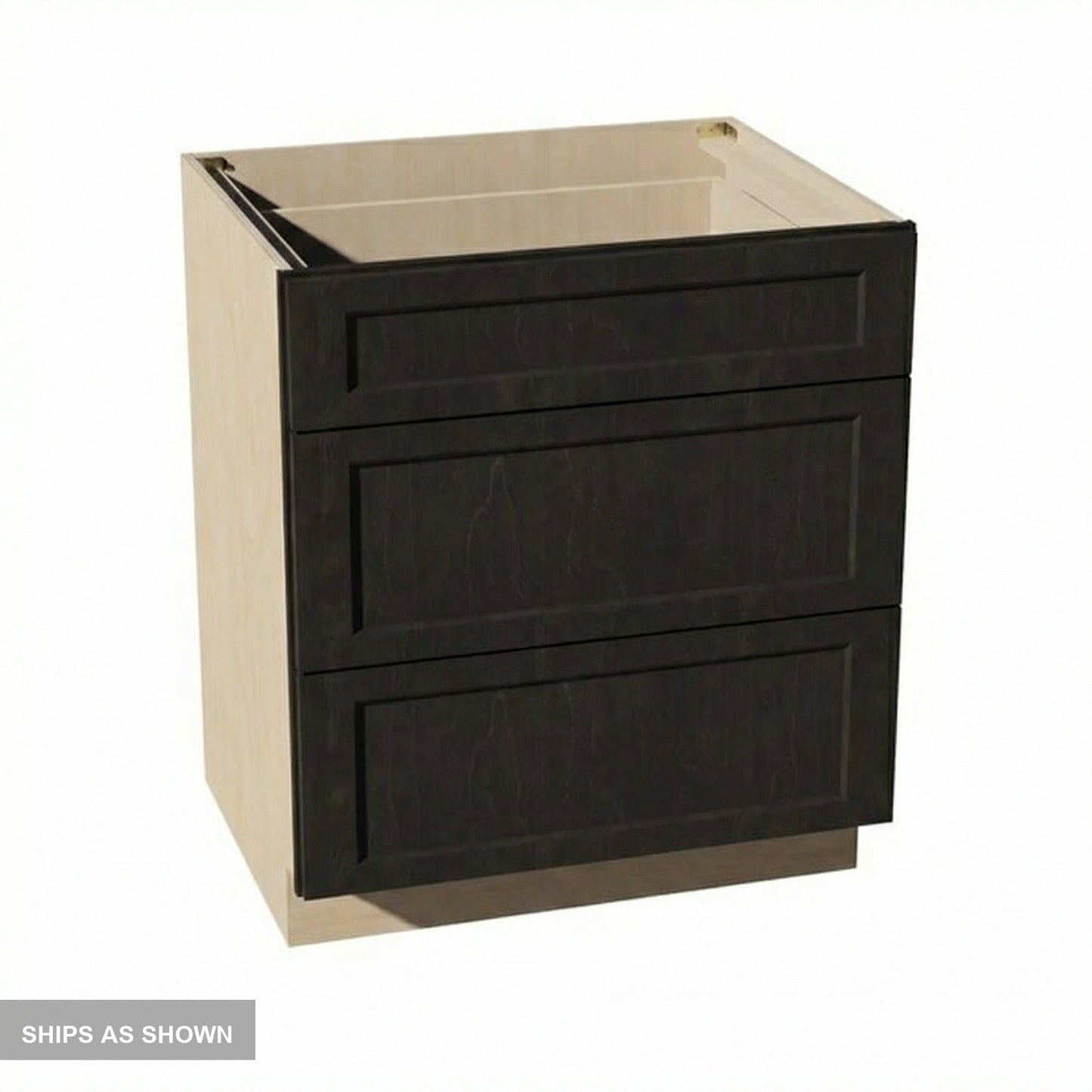 Shaker Drawer Base Cabinet 30" (DB30) · Ardelle - Charcoal - Flat Pack