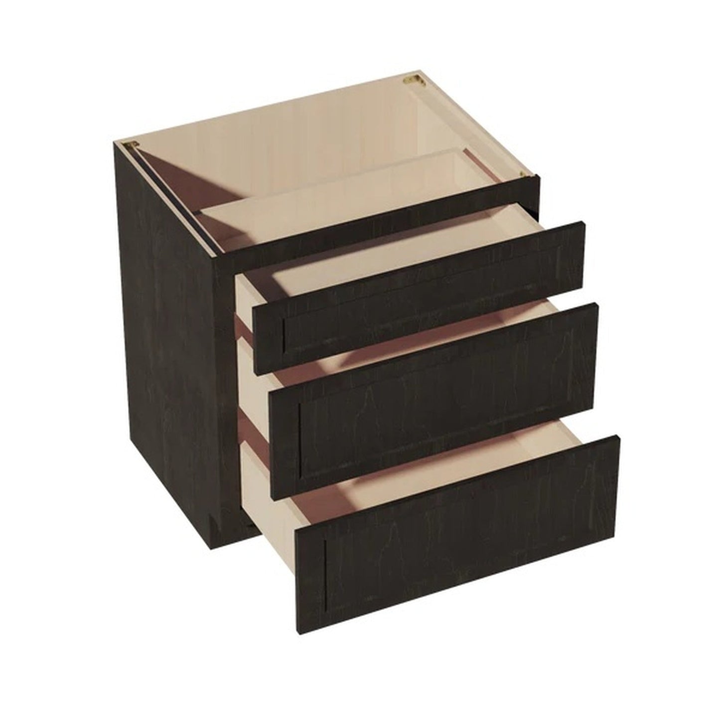 Shaker Drawer Base Cabinet 33" (DB33) · Ardelle - Charcoal - Interior