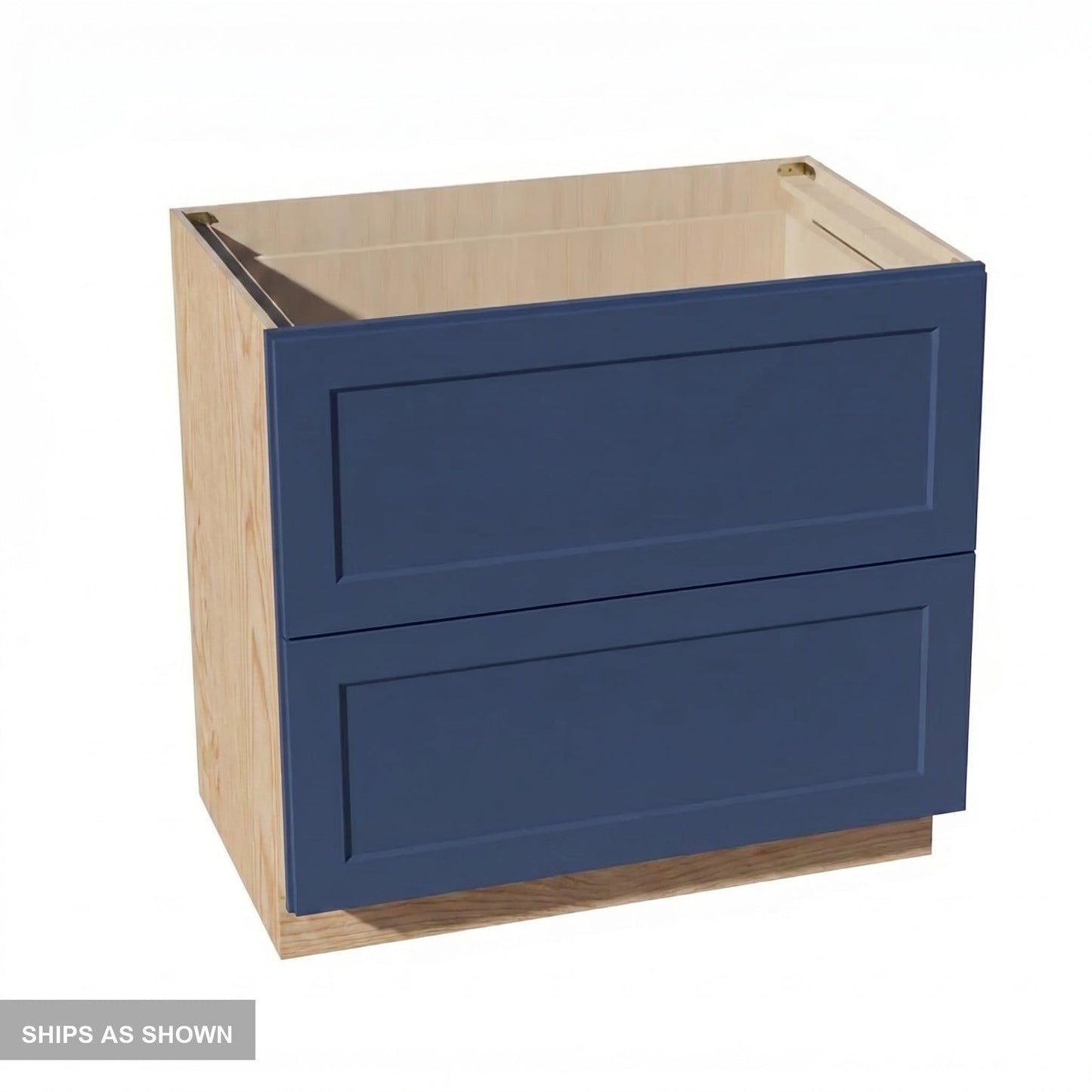 Shaker Drawer Base Cabinet 36" (DB36-2) · Ardelle - Blue - Flat Pack