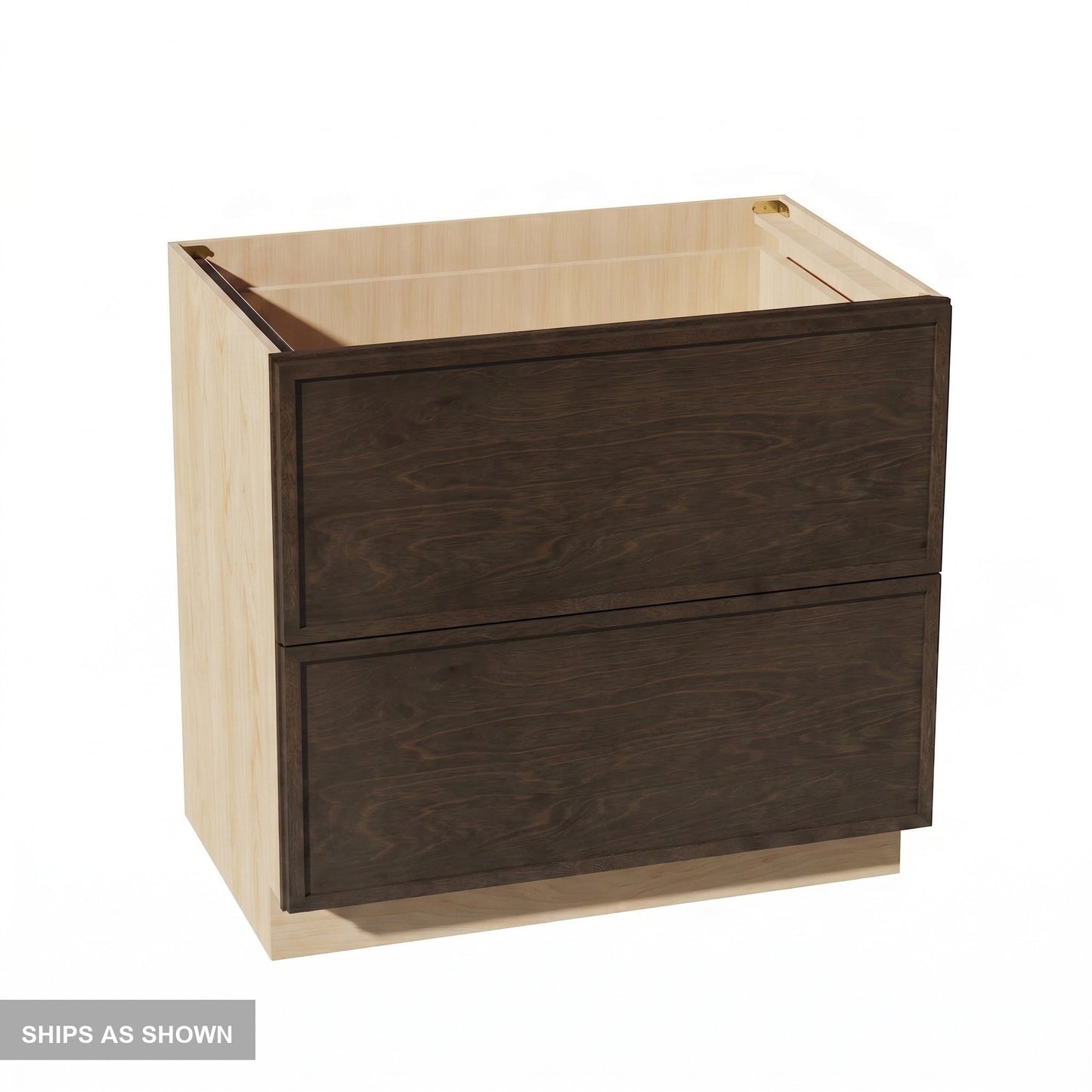 Quik Cabinets DB36-2 Slim Mocha - Flatpack