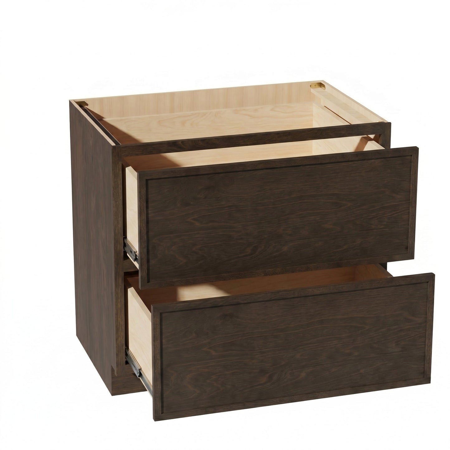 Quik Cabinets DB36-2 Slim Mocha - Interior