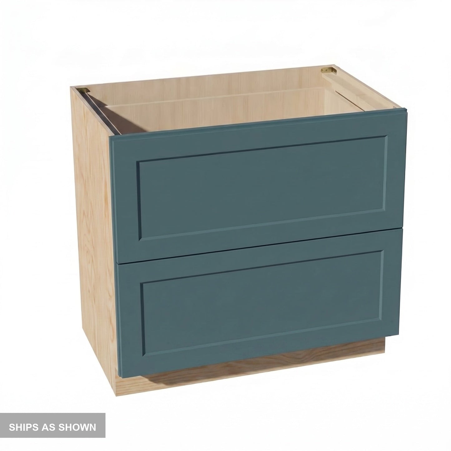 Shaker Drawer Base Cabinet 36" (DB36-2) · Tallis - Fairy Green - Flat Pack