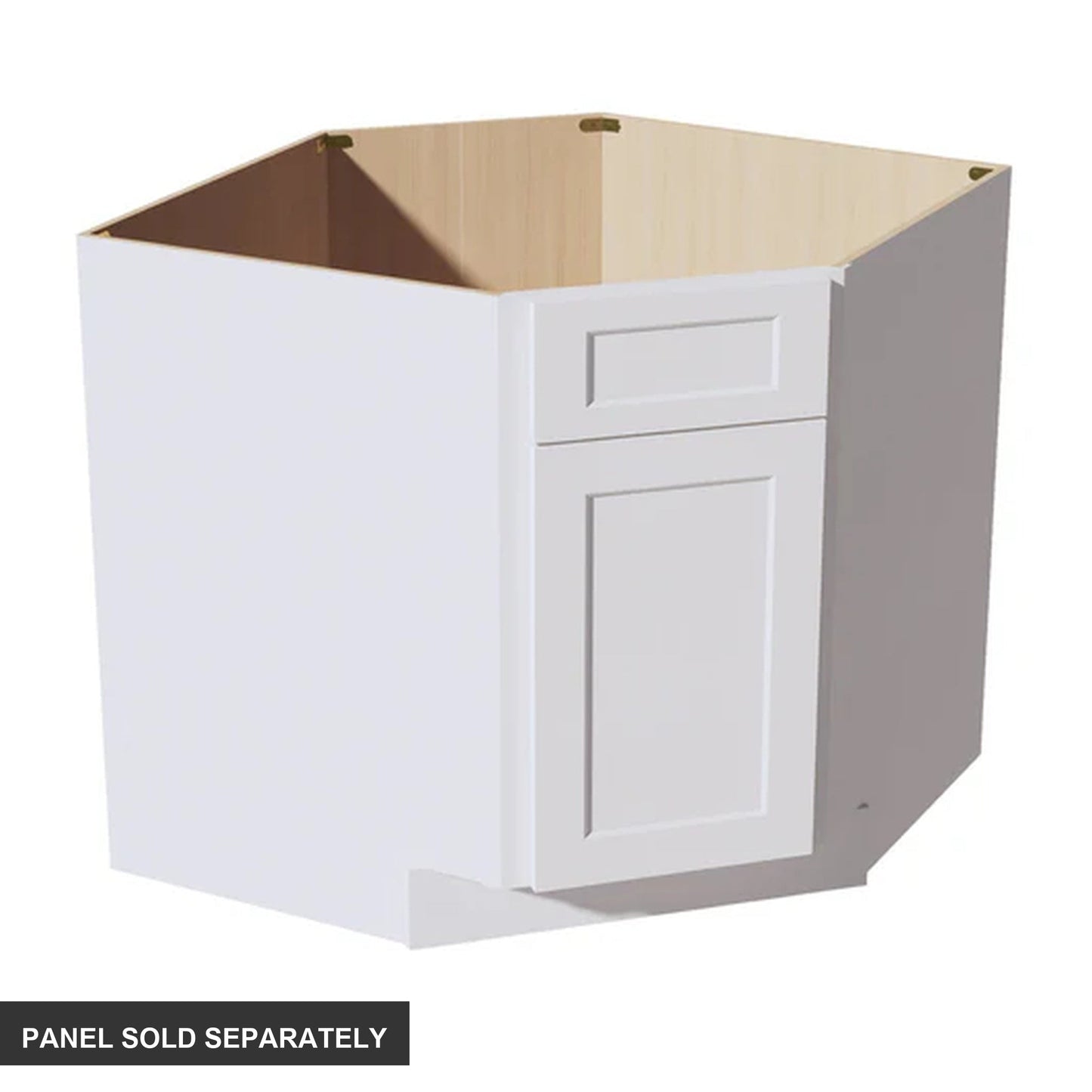 Shaker Corner Base Cabinet 36" (DSB36) · Ardelle - White - Product