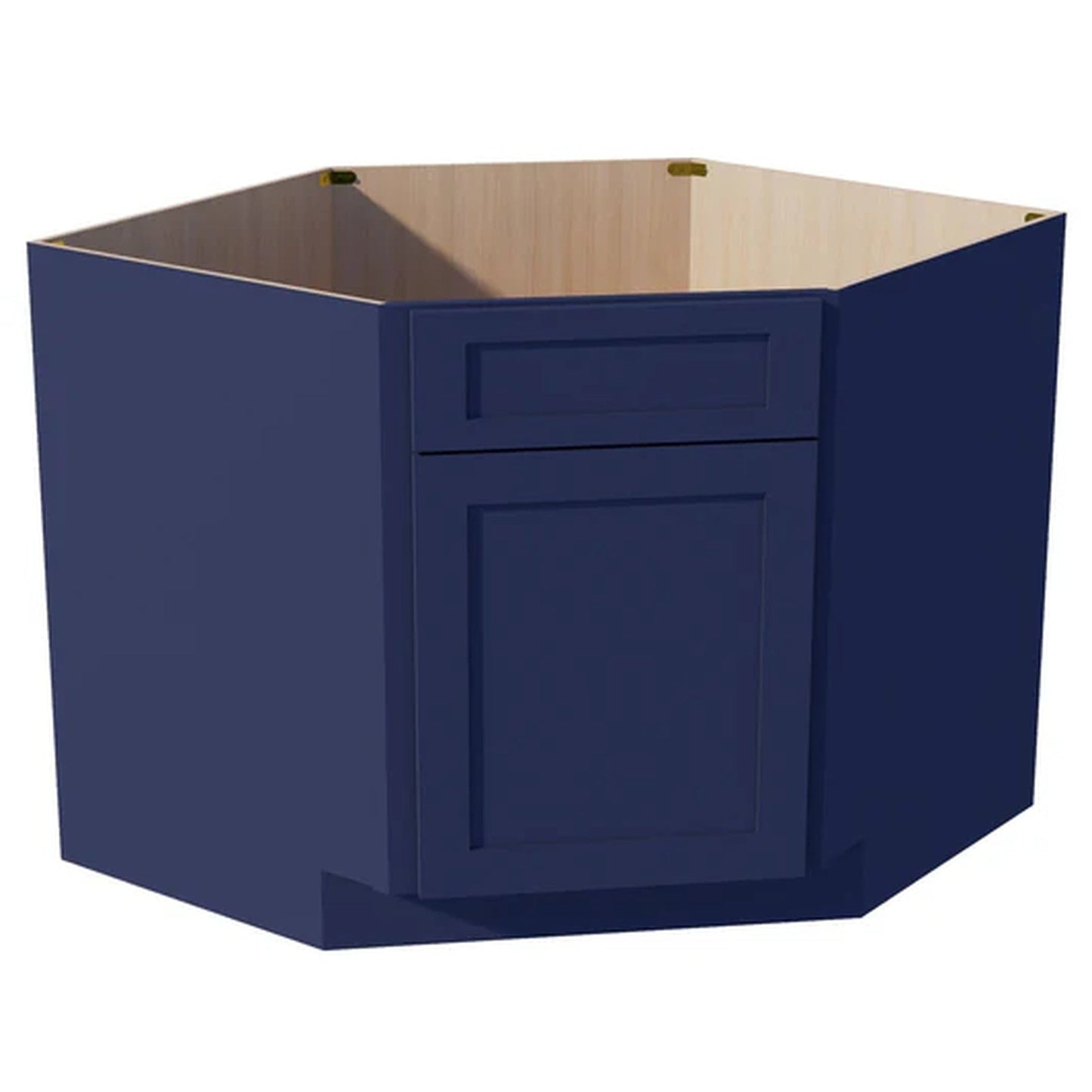 Shaker Corner Base Cabinet 42" (DSB42) · Ardelle - Blue - Hero