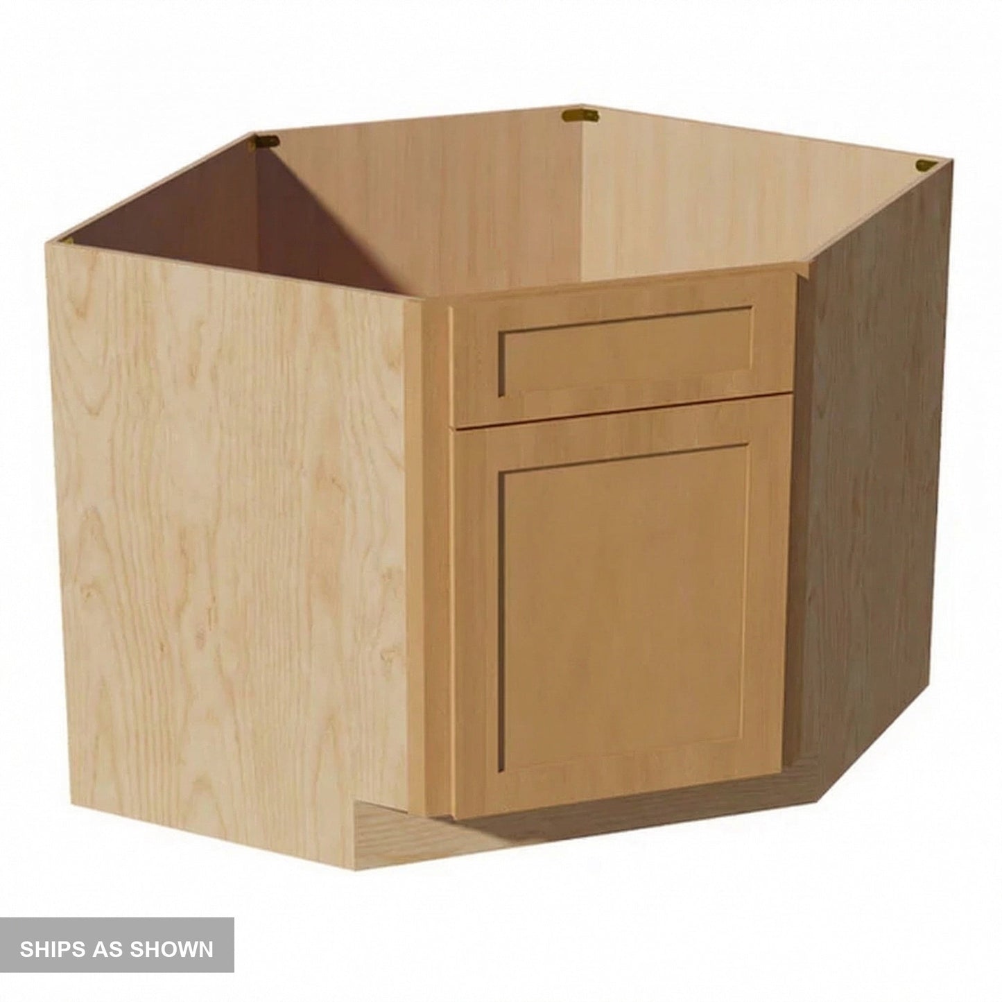 Shaker Corner Base Cabinet 42" (DSB42) · Ardelle - Timber - Flat Pack