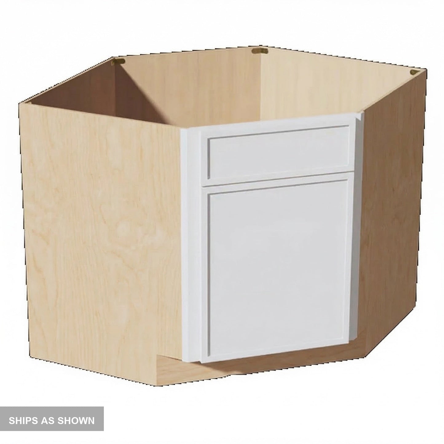 Quik Cabinets DSB42 Slim Frost - Flatpack