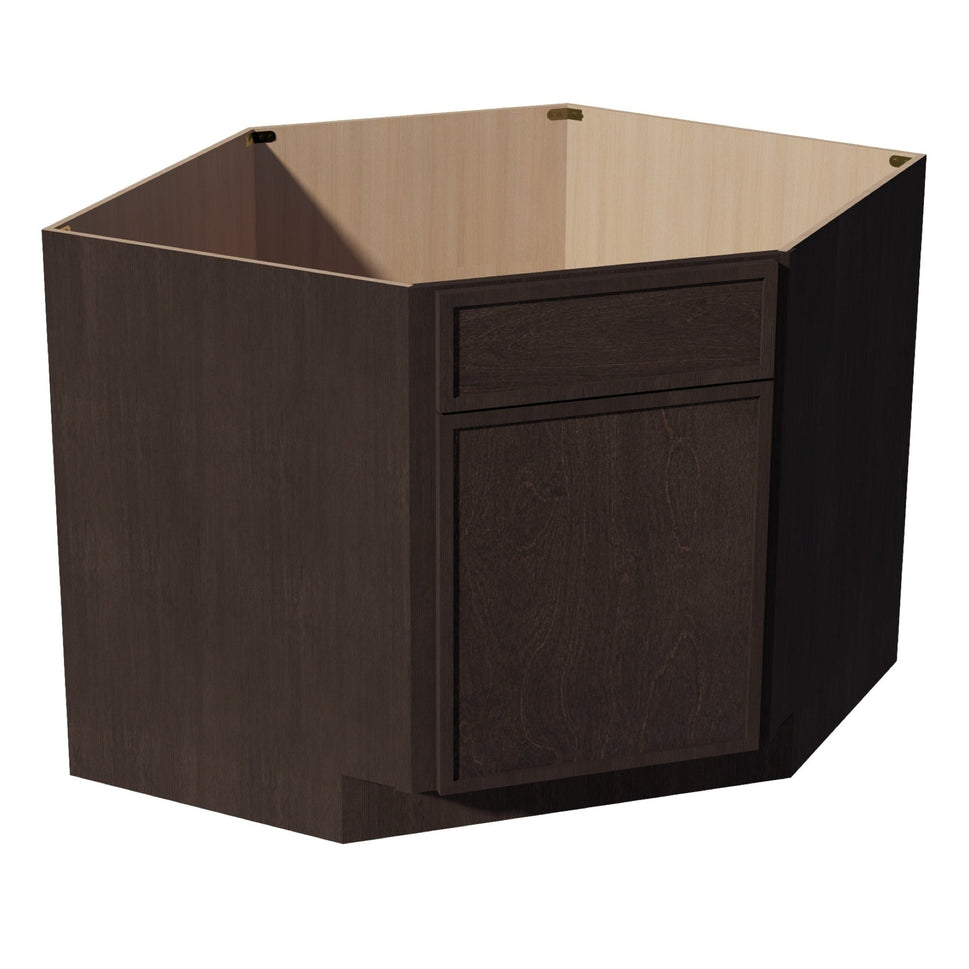 Slim Shaker Corner Base Cabinet 42" (DSB42) · Slim