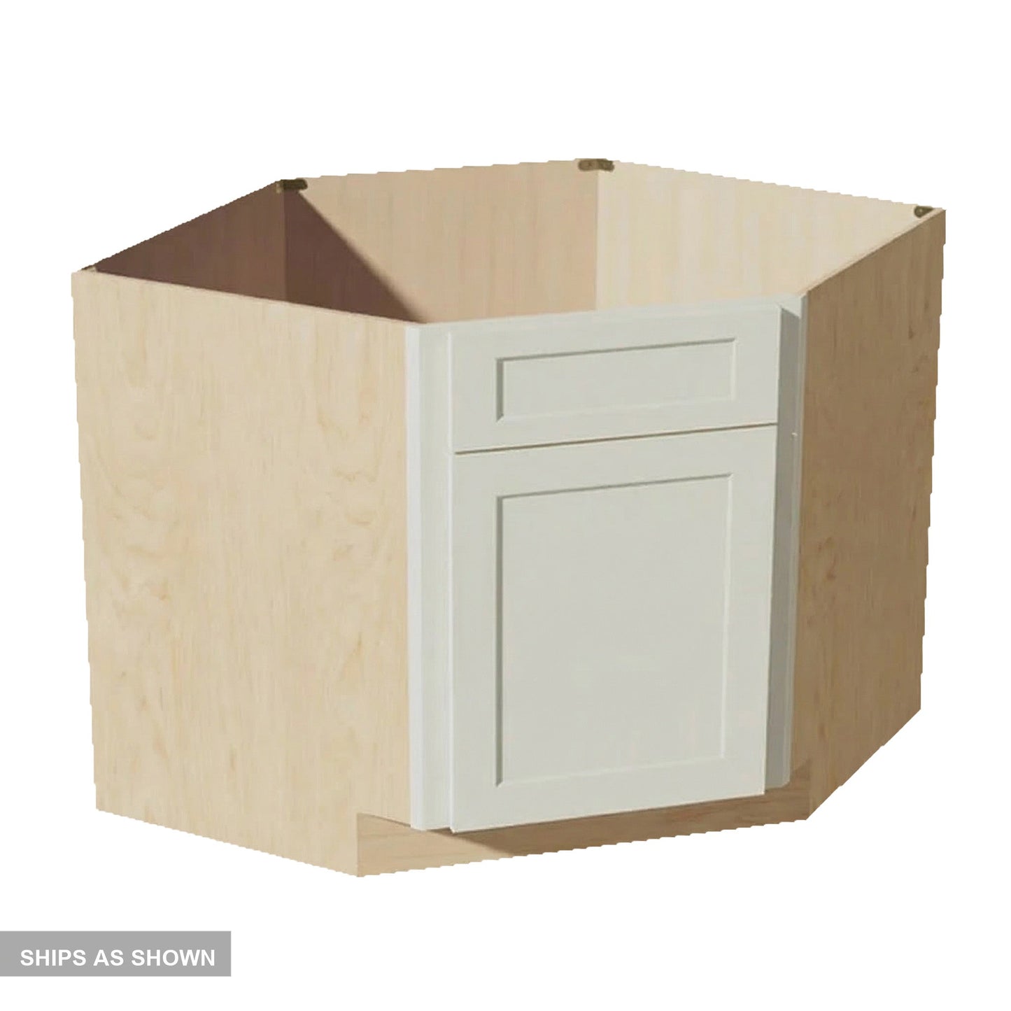 Quik Cabinets DSB42 Tallis Swan White - Flatpack