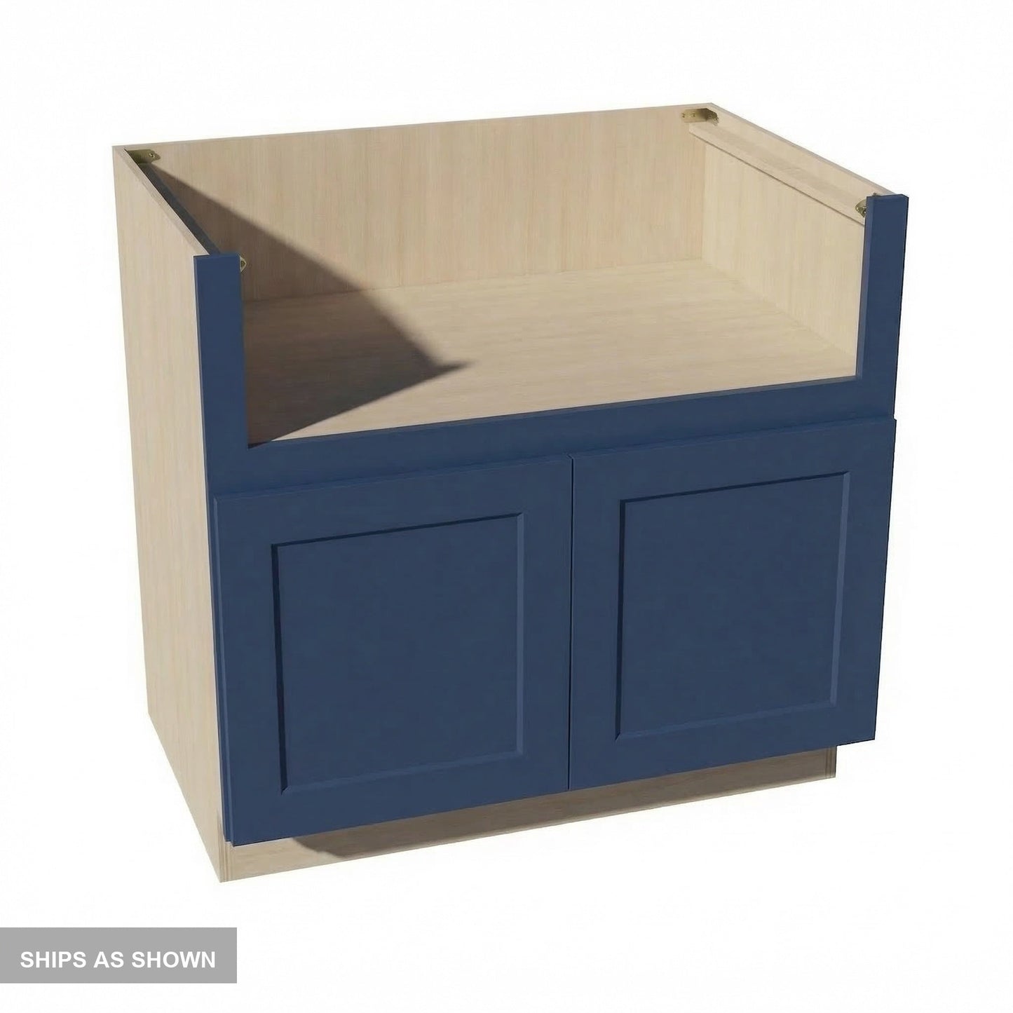 Shaker Sink Base Cabinet 36" (FS36) · Ardelle - Blue - Flat Pack