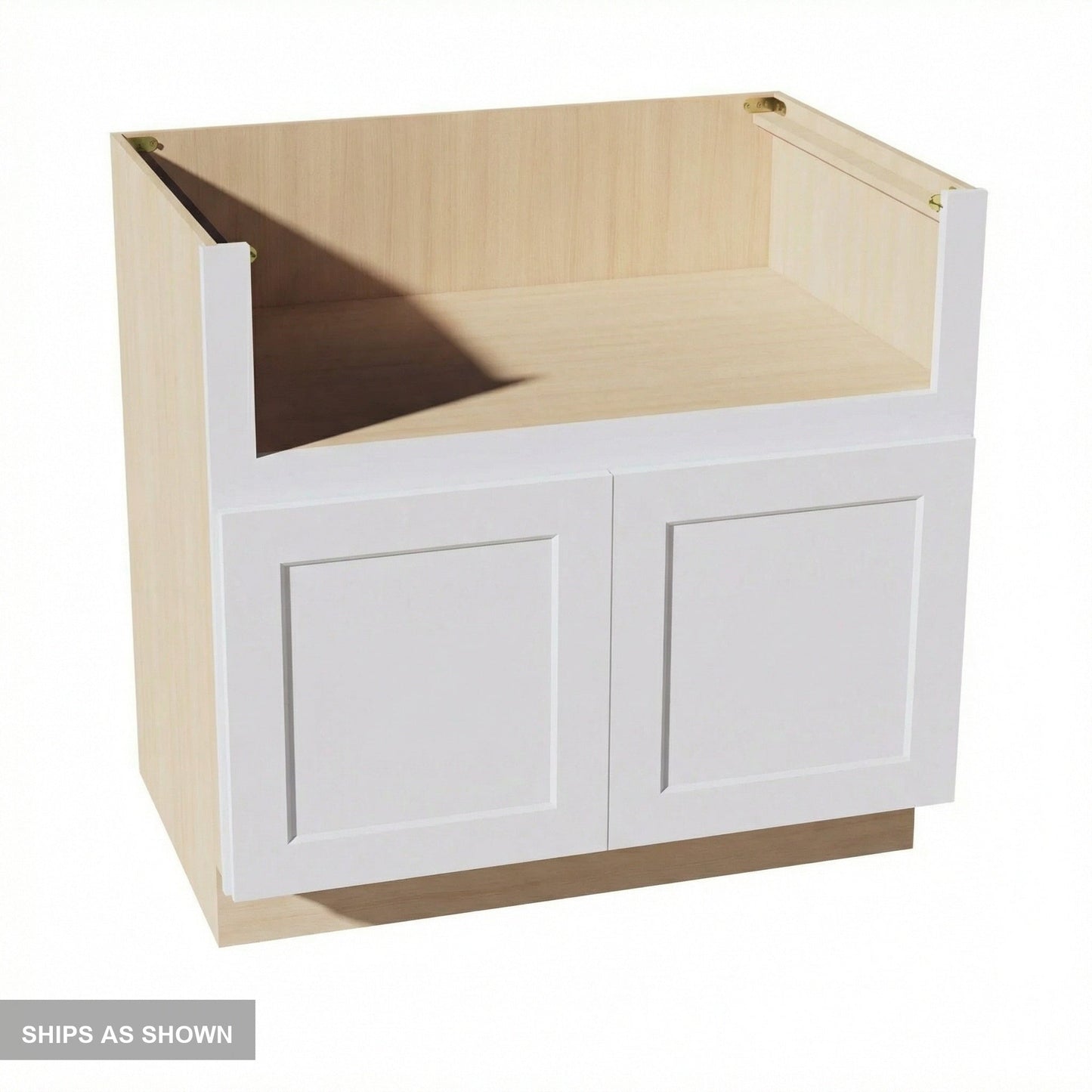 Shaker Sink Base Cabinet 36" (FS36) · Ardelle - White - Flat Pack