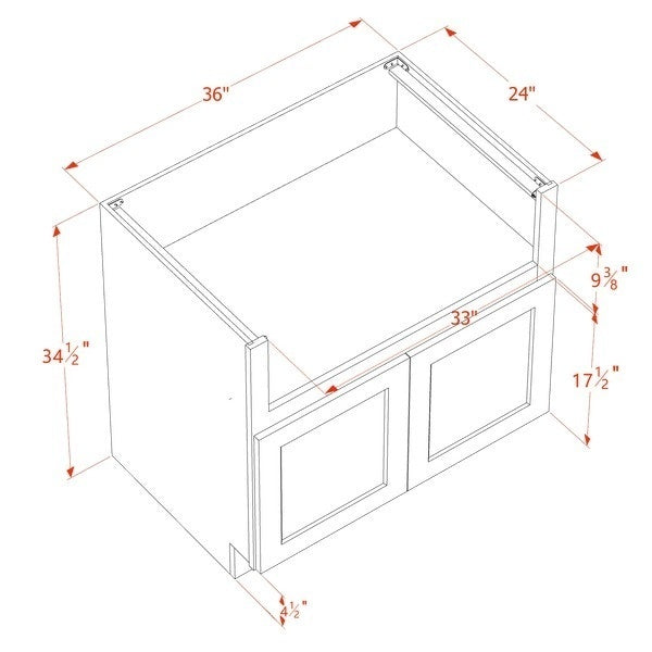 Shaker Sink Base Cabinet 36" (FS36) · Ardelle